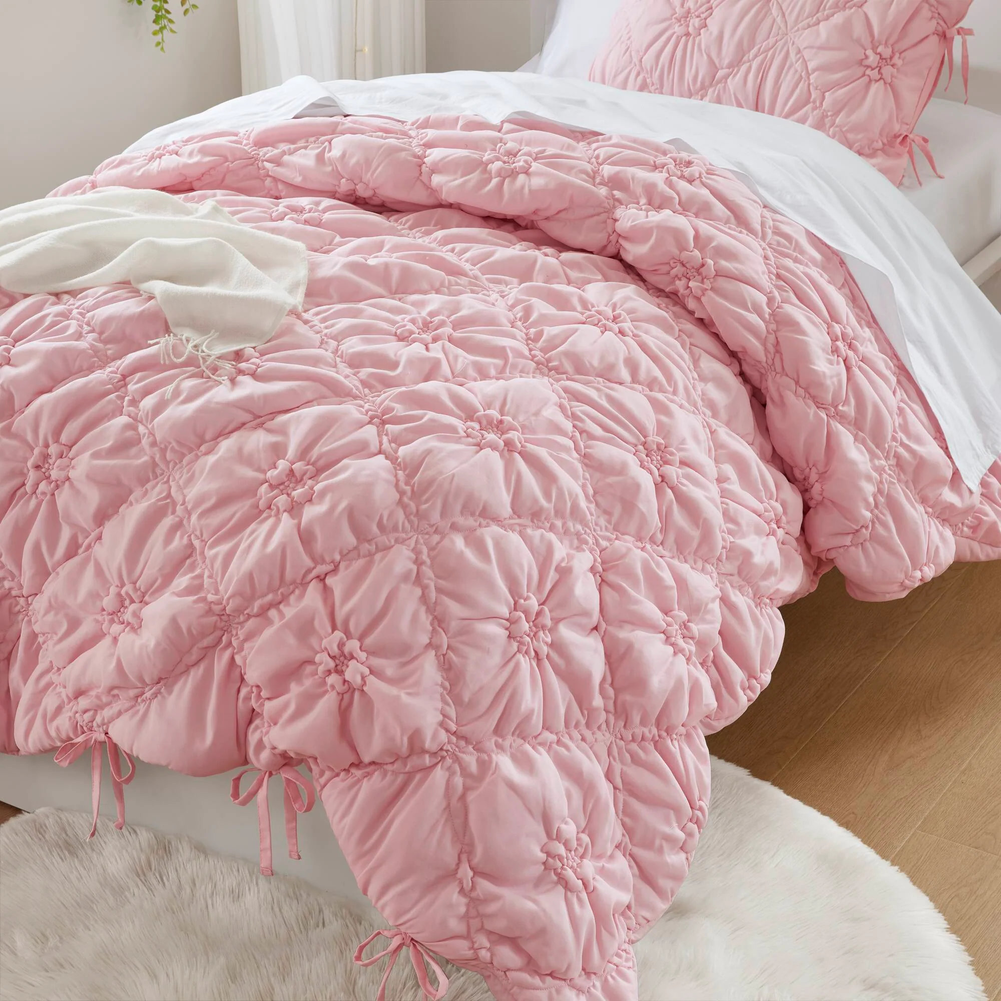 Lily - 2 Piece Comforter Set - Pink - Image 2