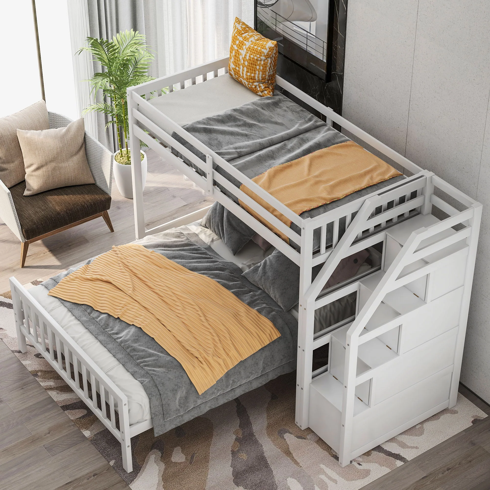 Loft Bed With Staircase And Storage - Image 6