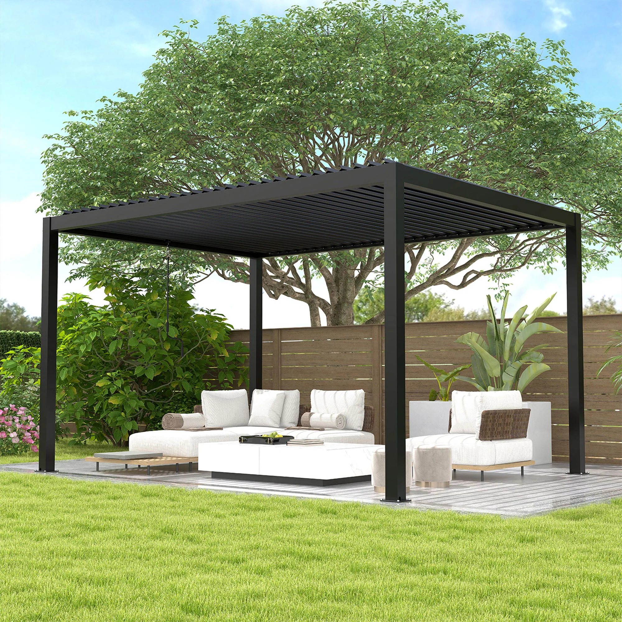 Louver Pergola Aluminium Frame & Louvers - Image 14