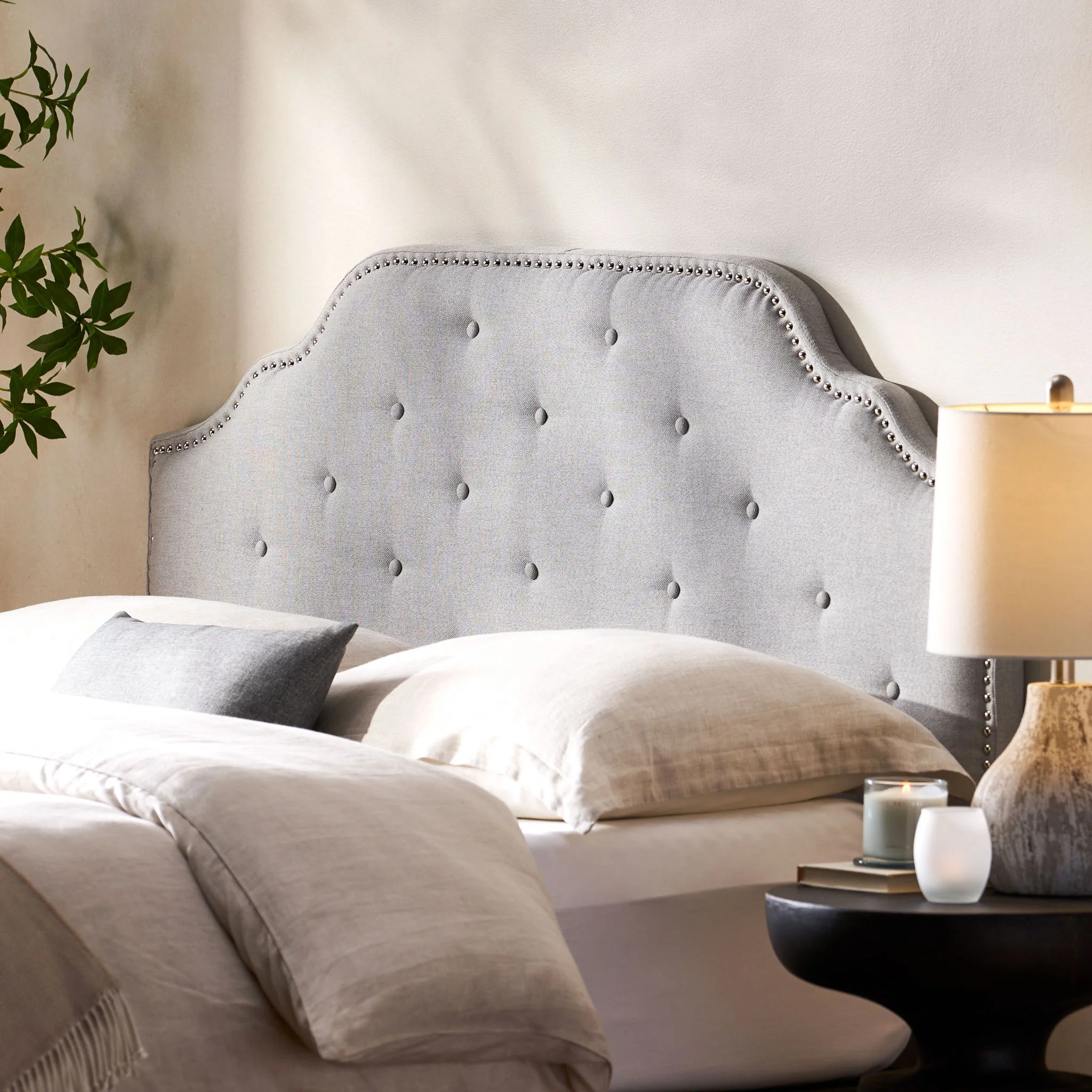 Luella - Button Tufted Upholstered Headboard - Image 5