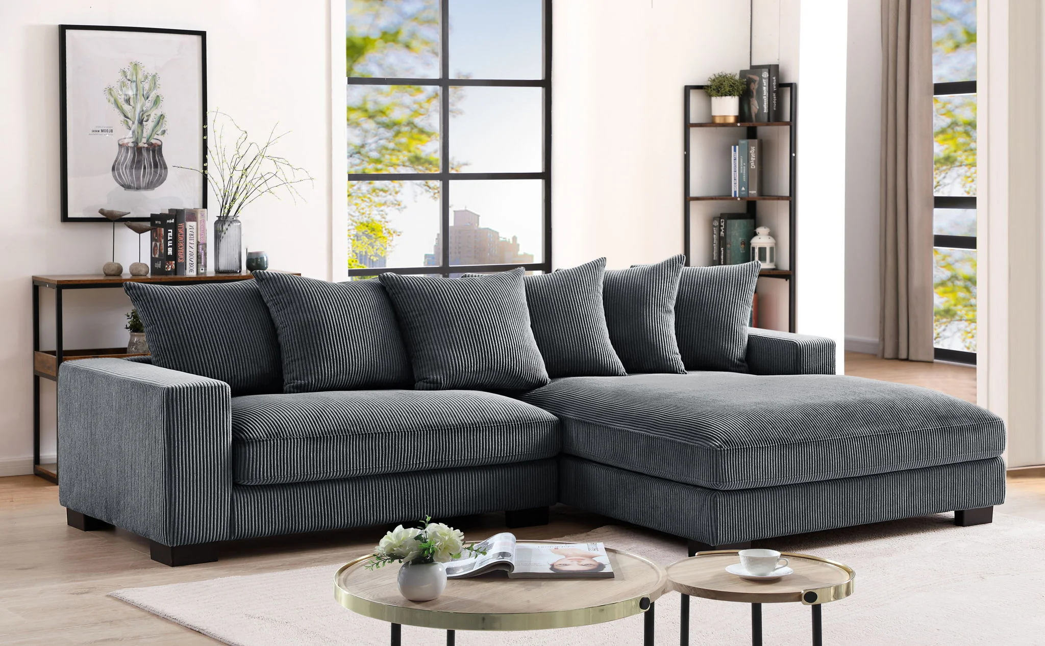 Luxe - Oversized 2 Piece Sectional Couches For Living Room, L Shaped Sofa With Chaise - Image 16