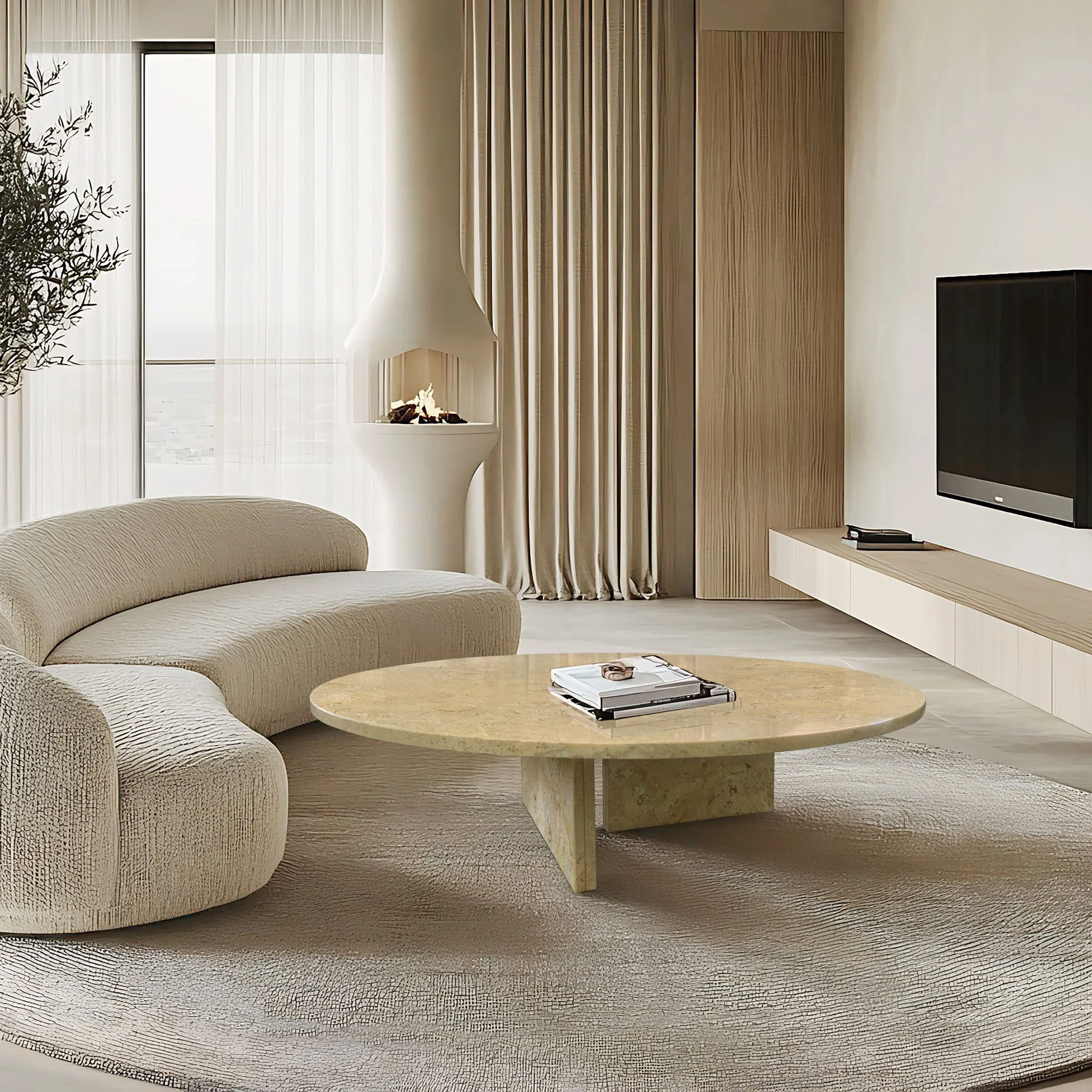 Luxury Coffee Table With Unique Veining, Unique Stone Design - Image 32