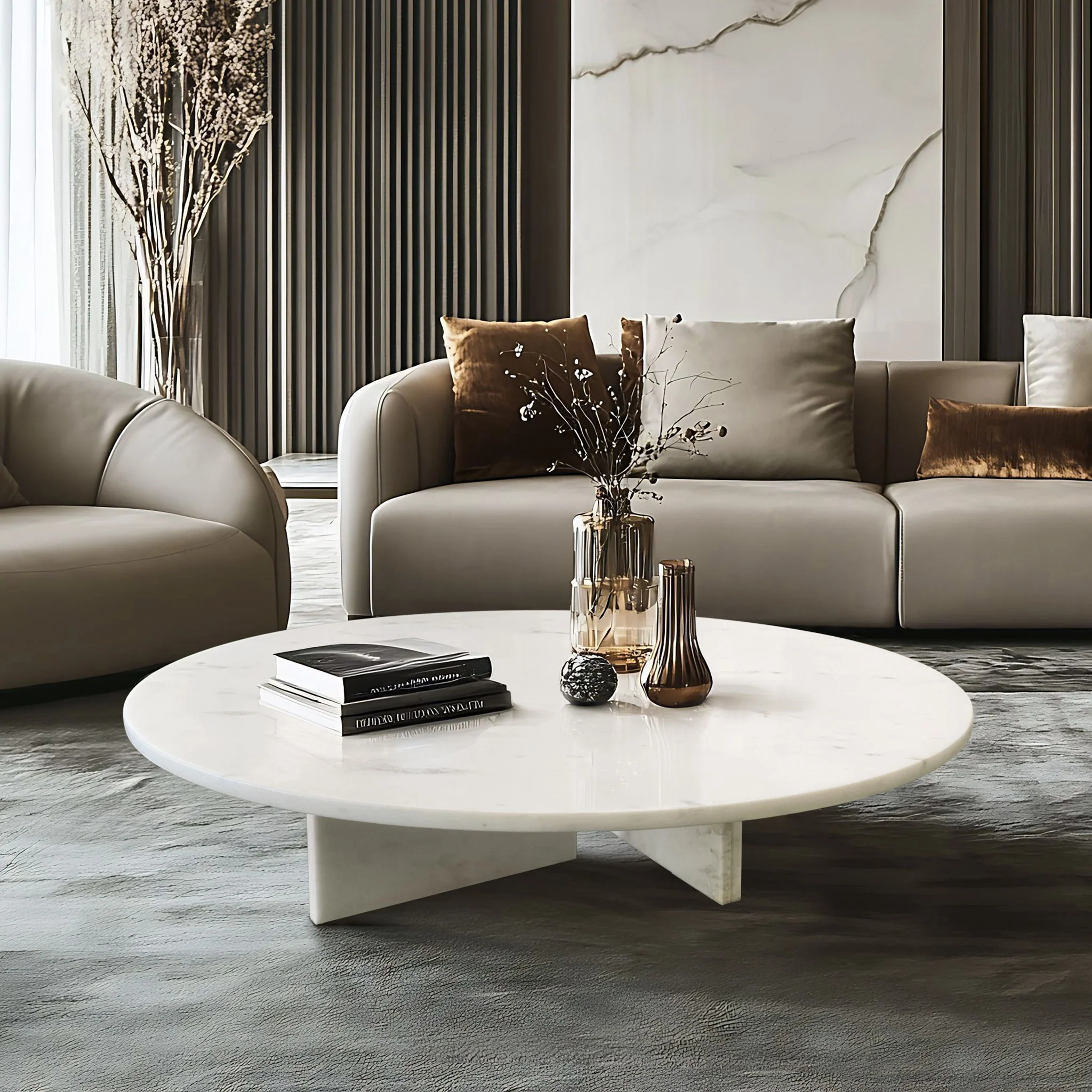 Luxury Coffee Table With Unique Veining, Unique Stone Design - Image 54
