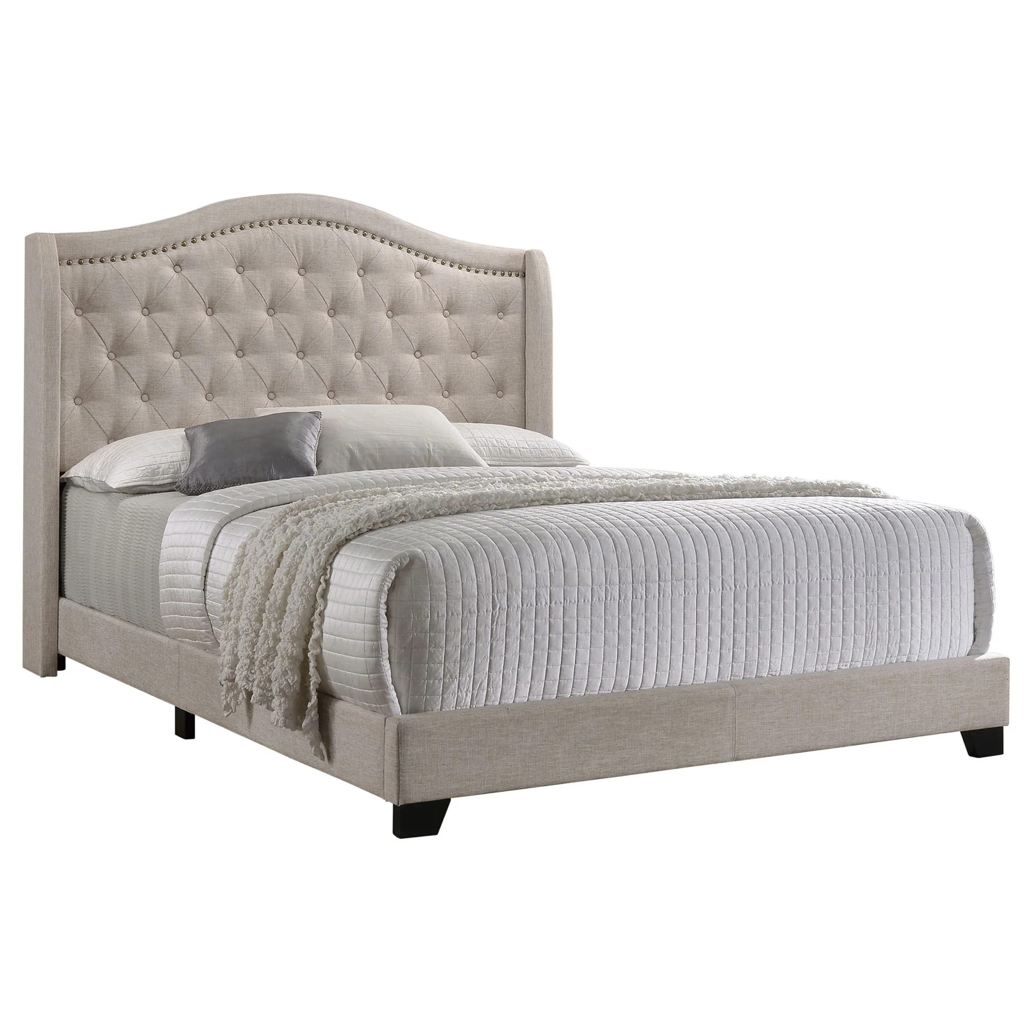 Maassluis - Bed With Button Tufted Headboard - Image 4