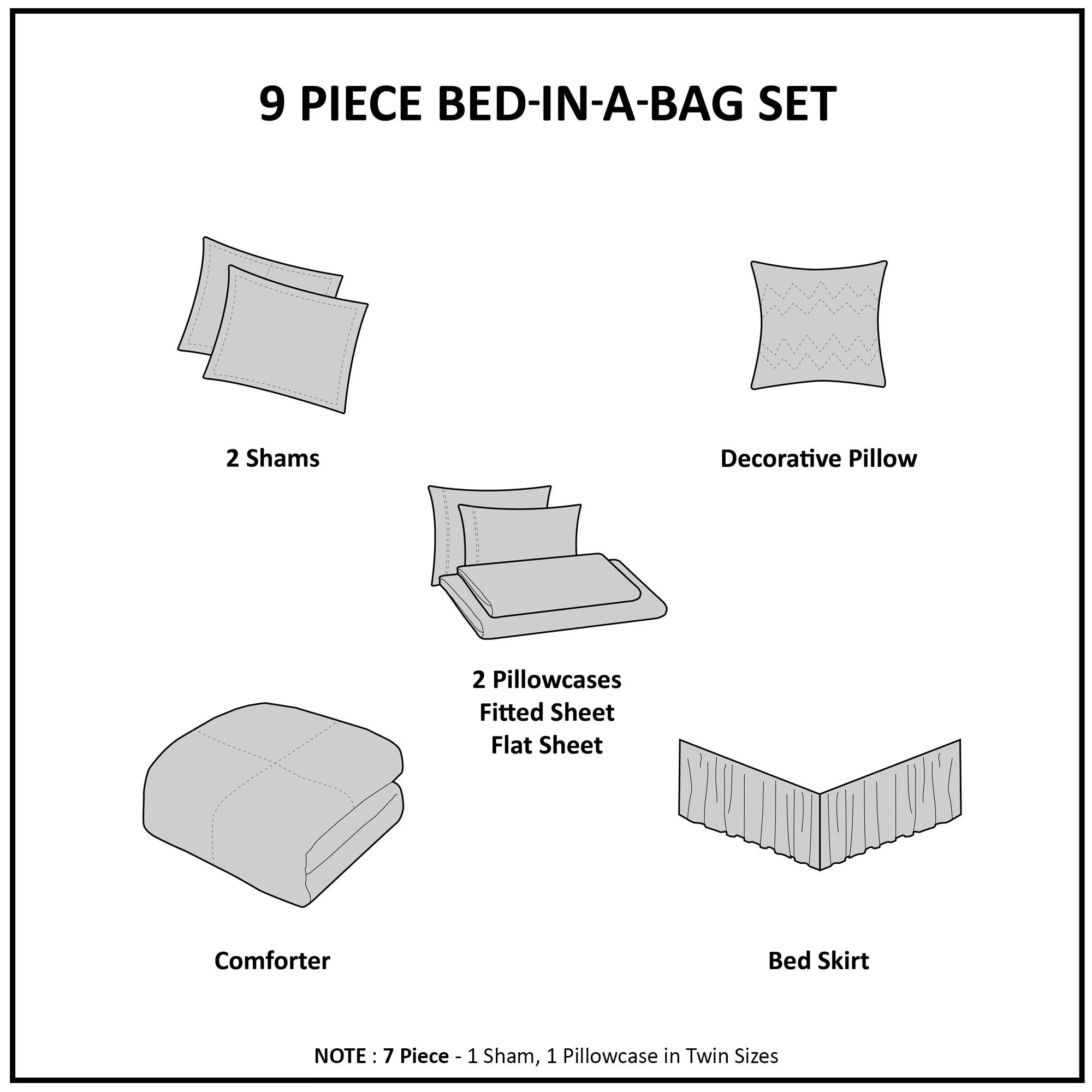 Maible - California King Complete Comforter And Sheet Set - Purple - Image 2