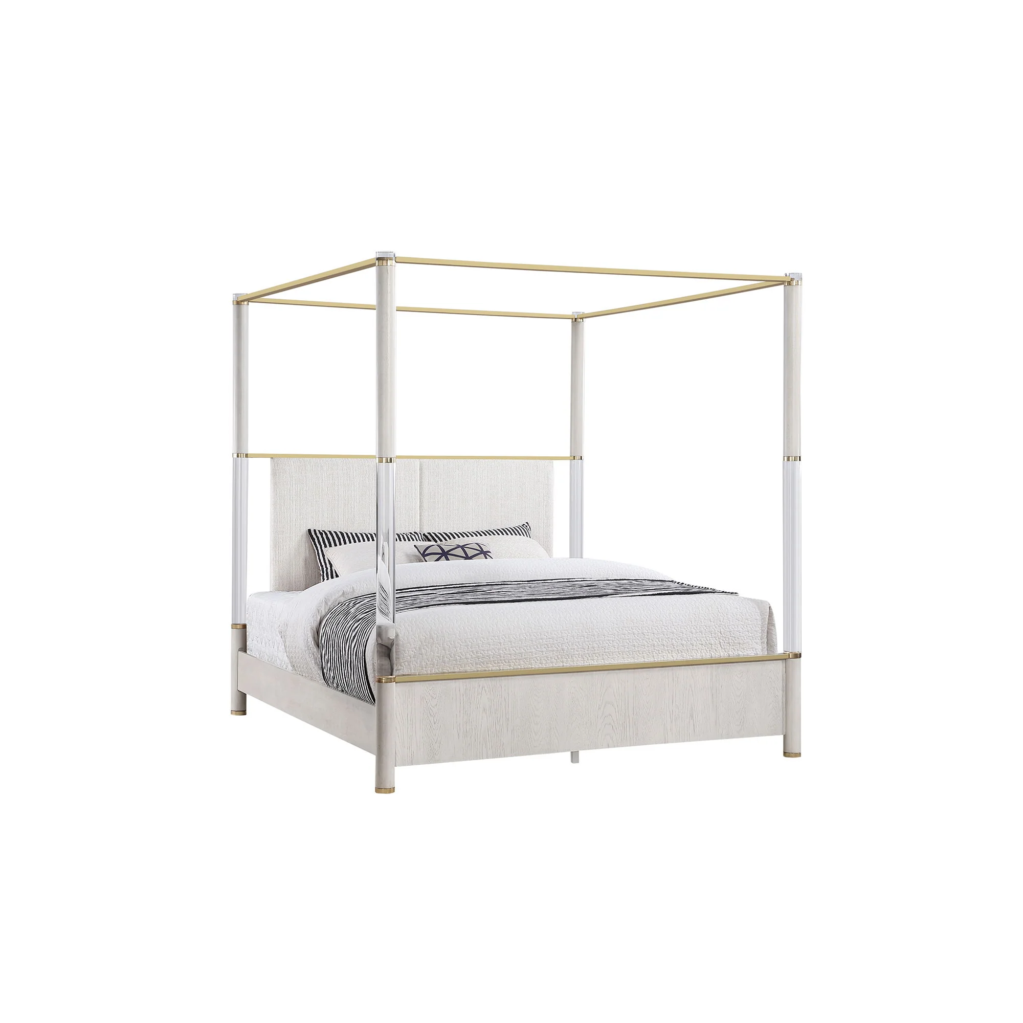 Malco - 4 Post Bed With Upholstered Headboard - Image 3