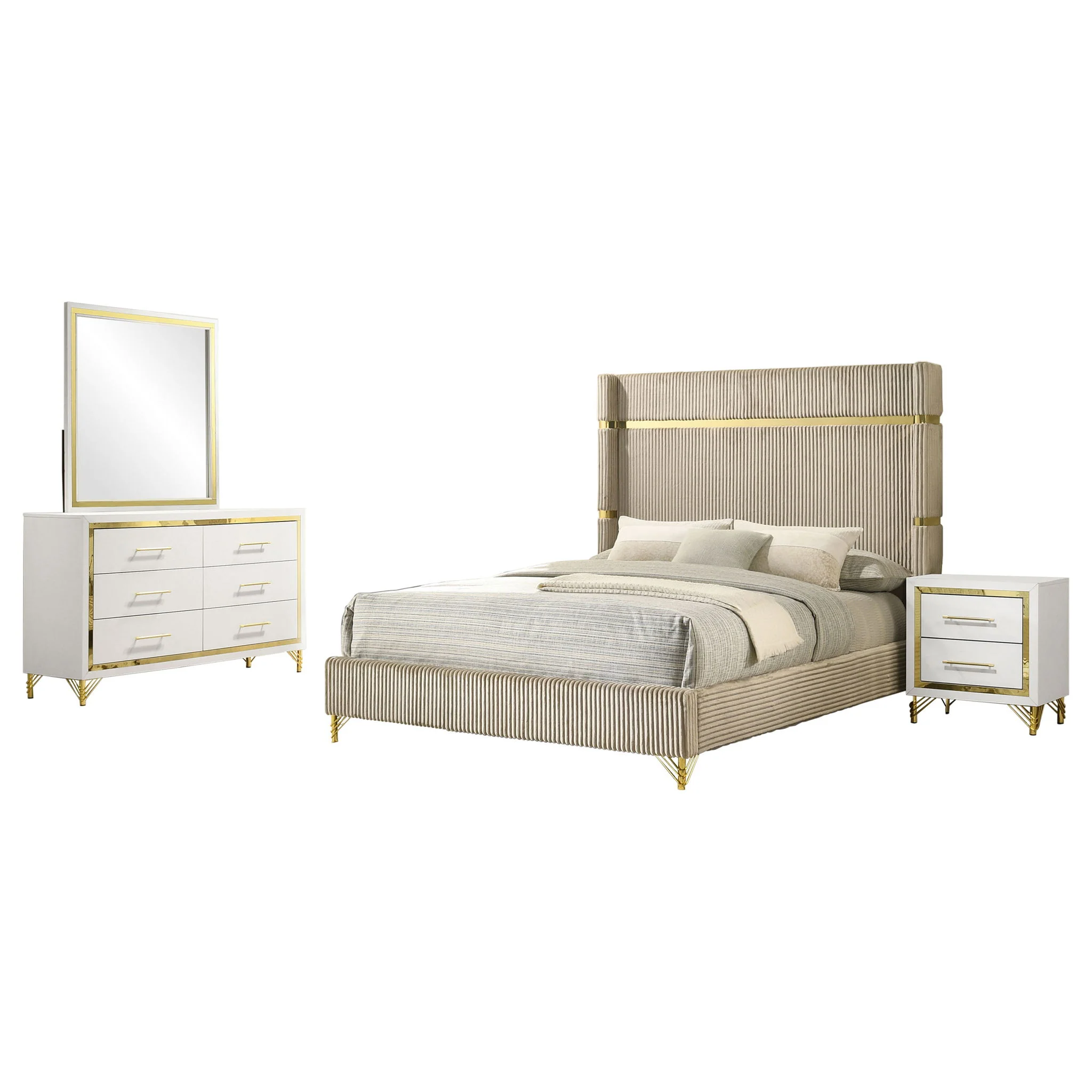 Malcolm - Bedroom Set With Wingback Design - Image 15