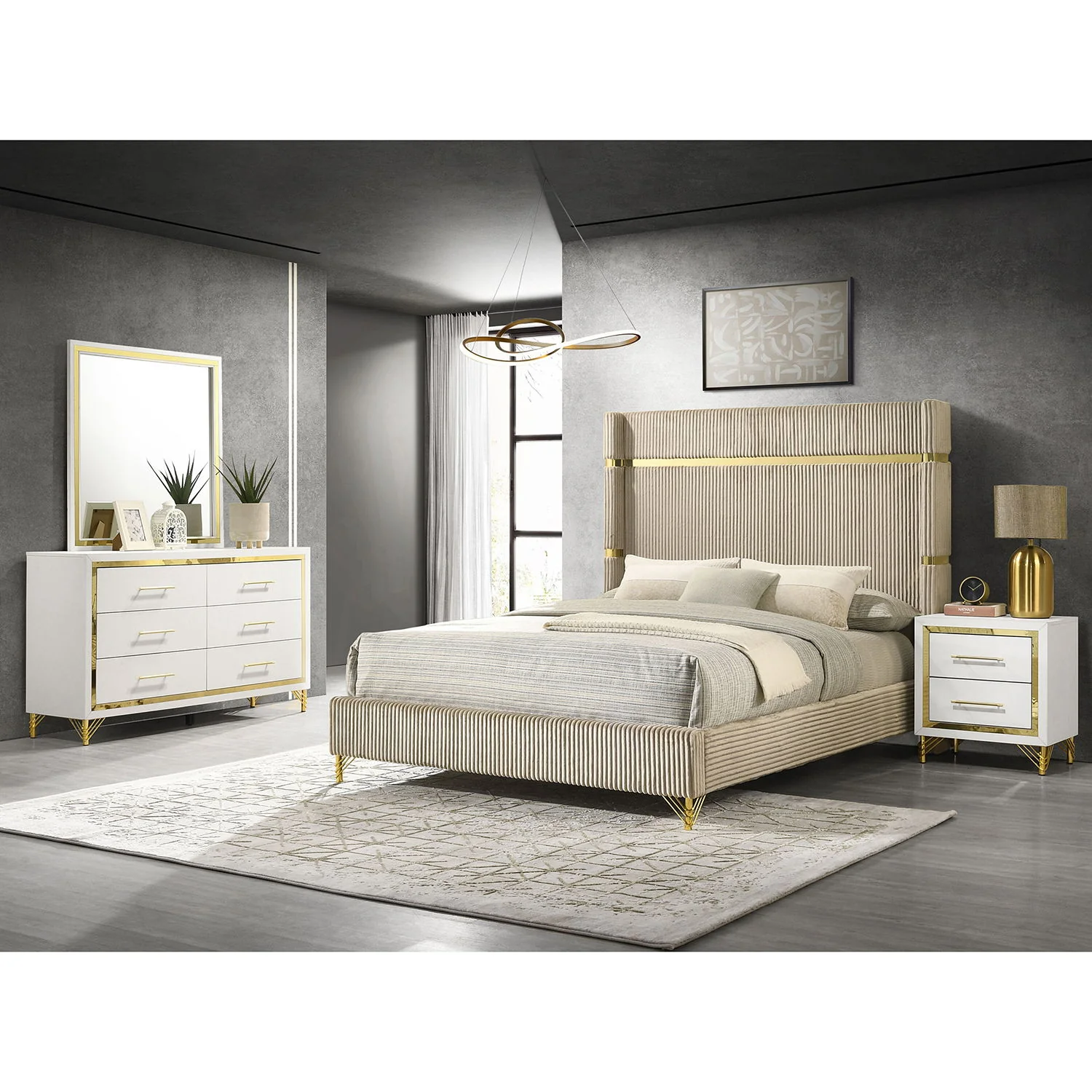 Malcolm - Bedroom Set With Wingback Design - Image 16