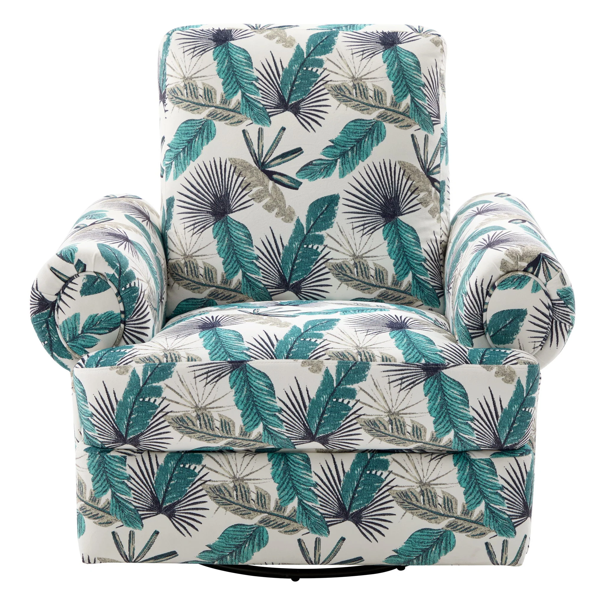 Manual Swivel Recliner Rocker Chair With Adjustable Backrest - Image 2