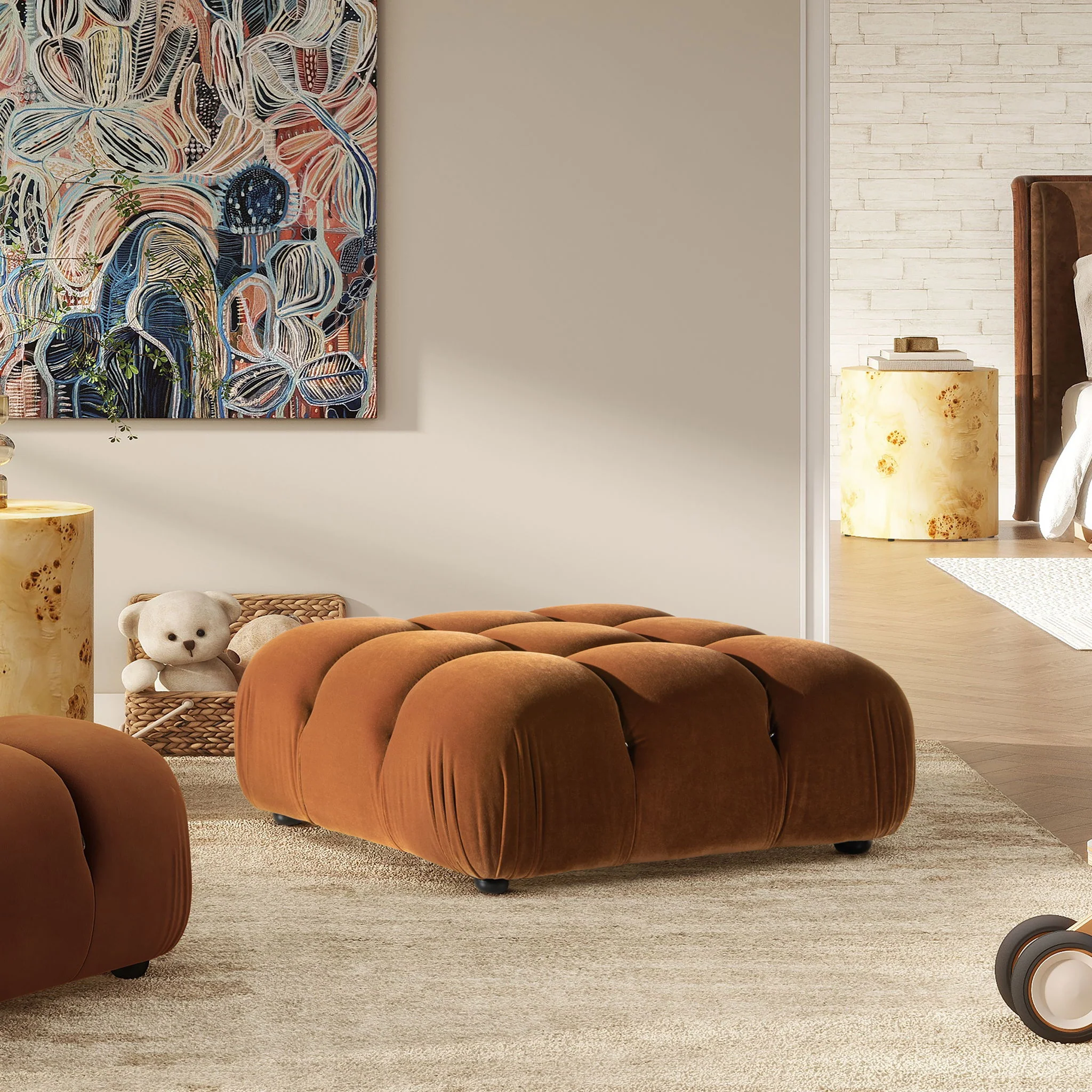 Marcel - Bubble Modular Modern Cocktail Ottoman - Image 2