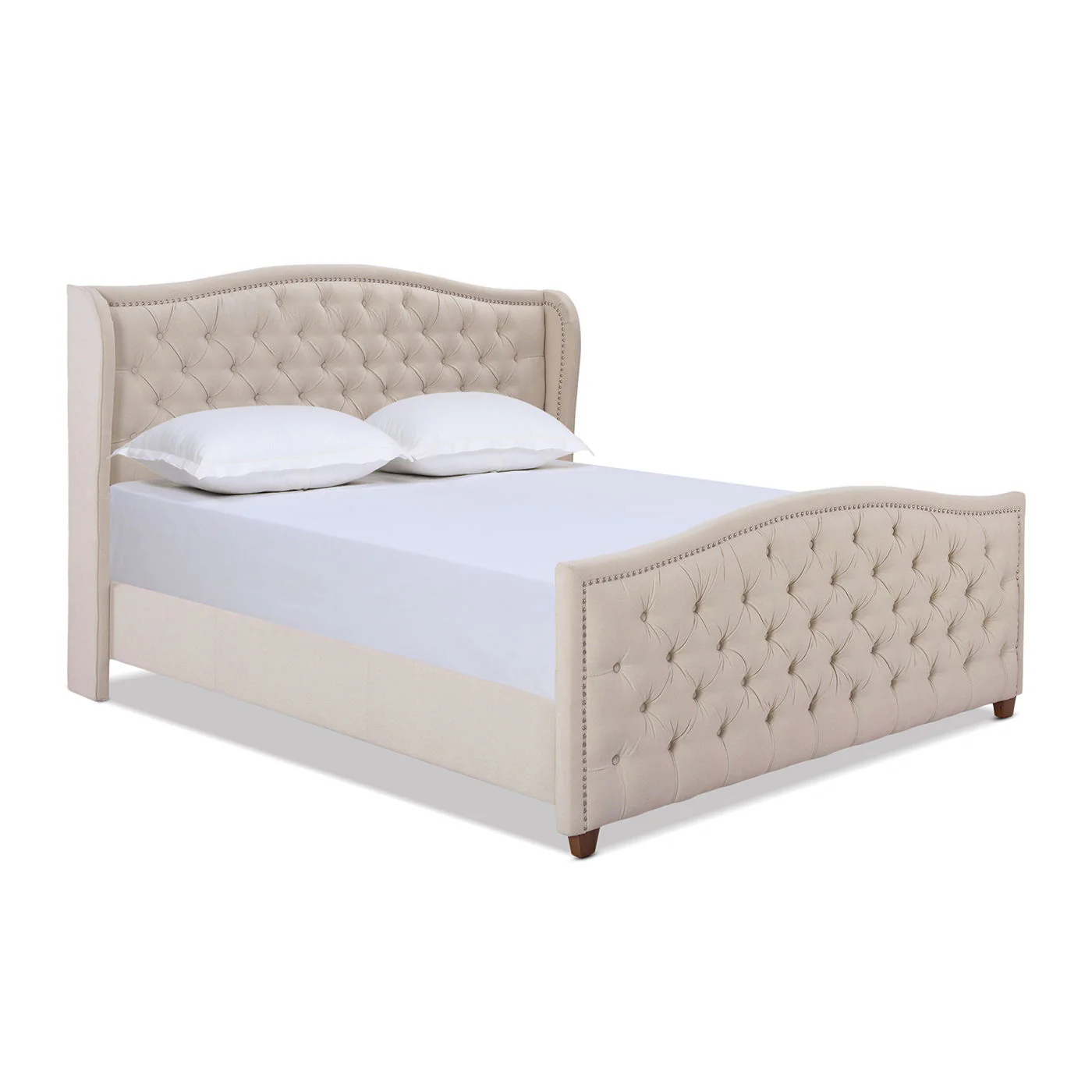 Marcella - Upholstered Shelter Headboard Bed Set - Image 13