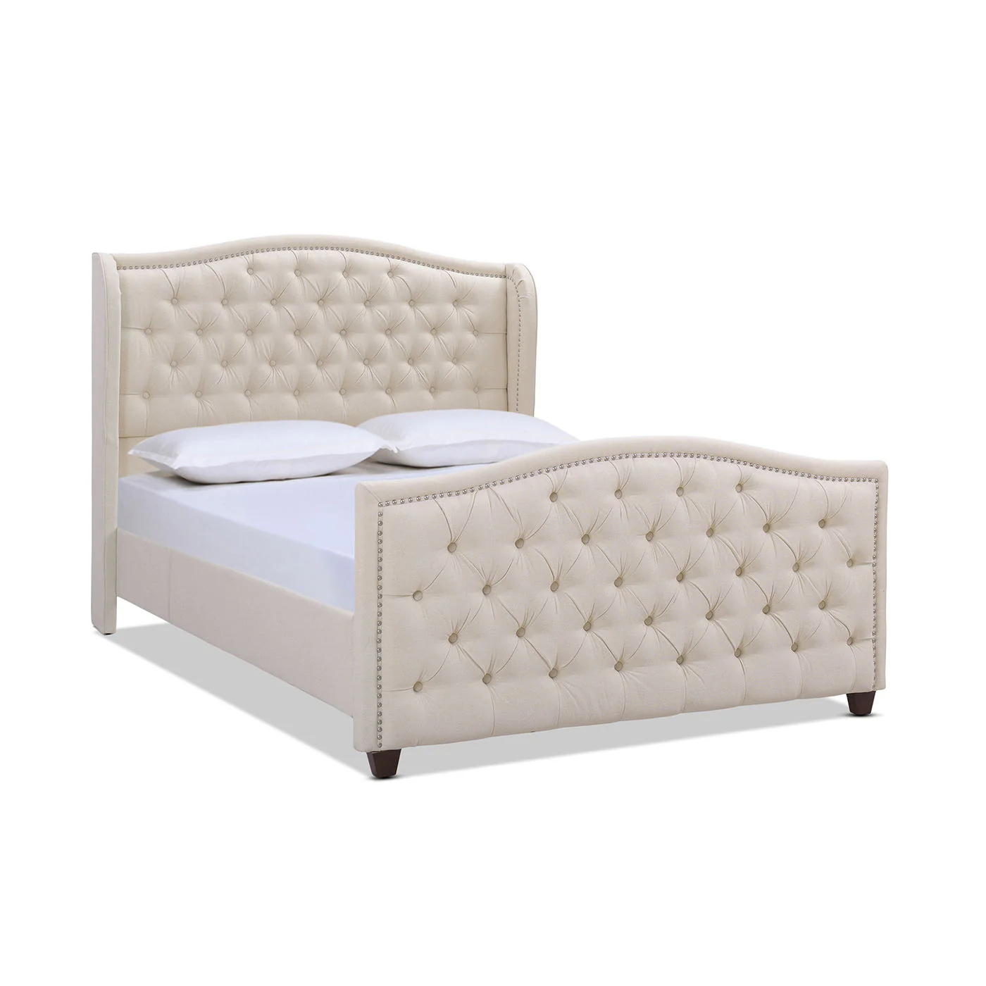 Marcella - Upholstered Shelter Headboard Bed Set - Image 21