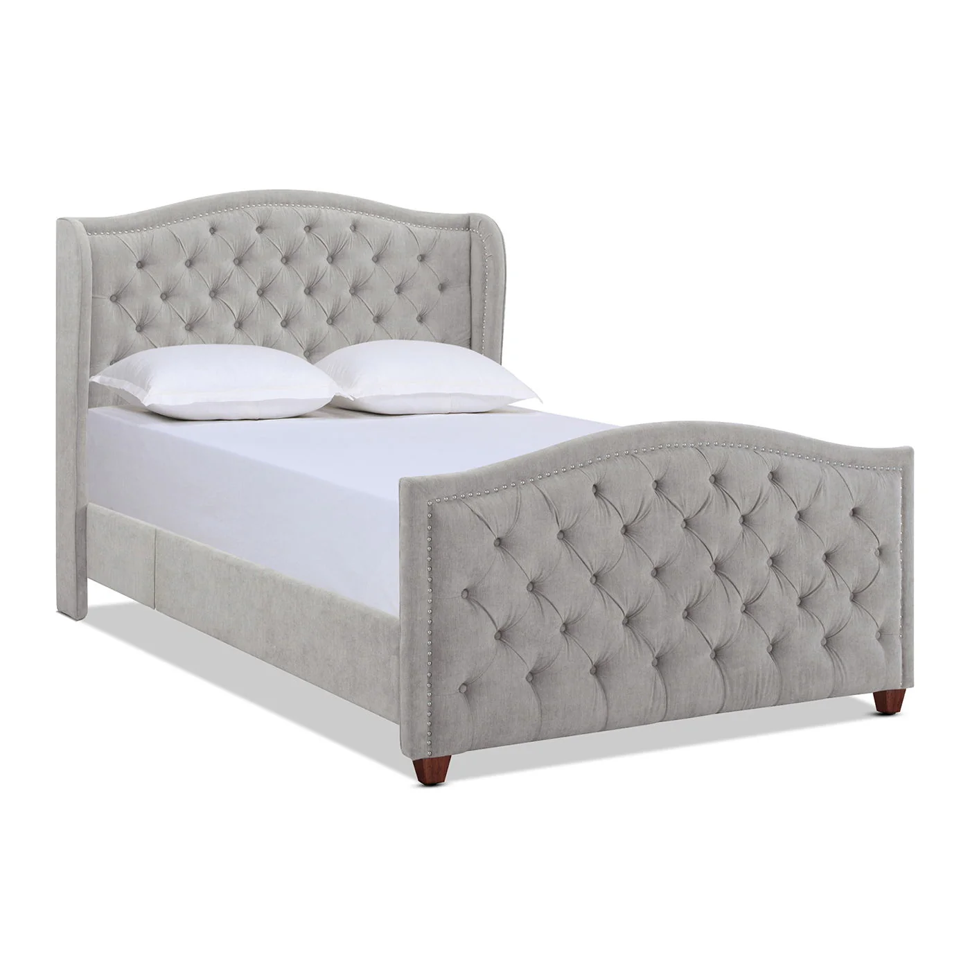 Marcella - Upholstered Shelter Headboard Bed Set - Image 27
