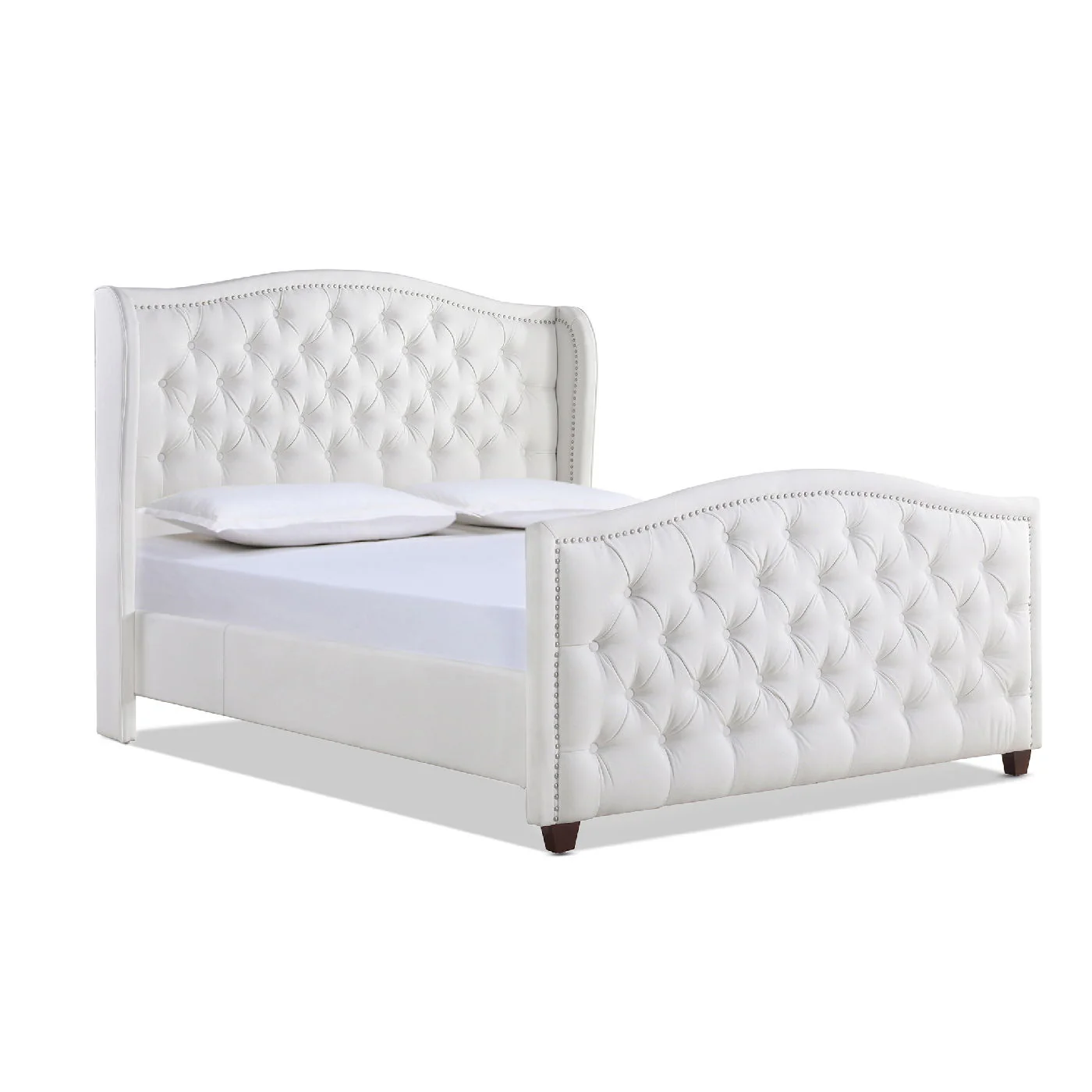 Marcella - Upholstered Shelter Headboard Bed Set - Image 30