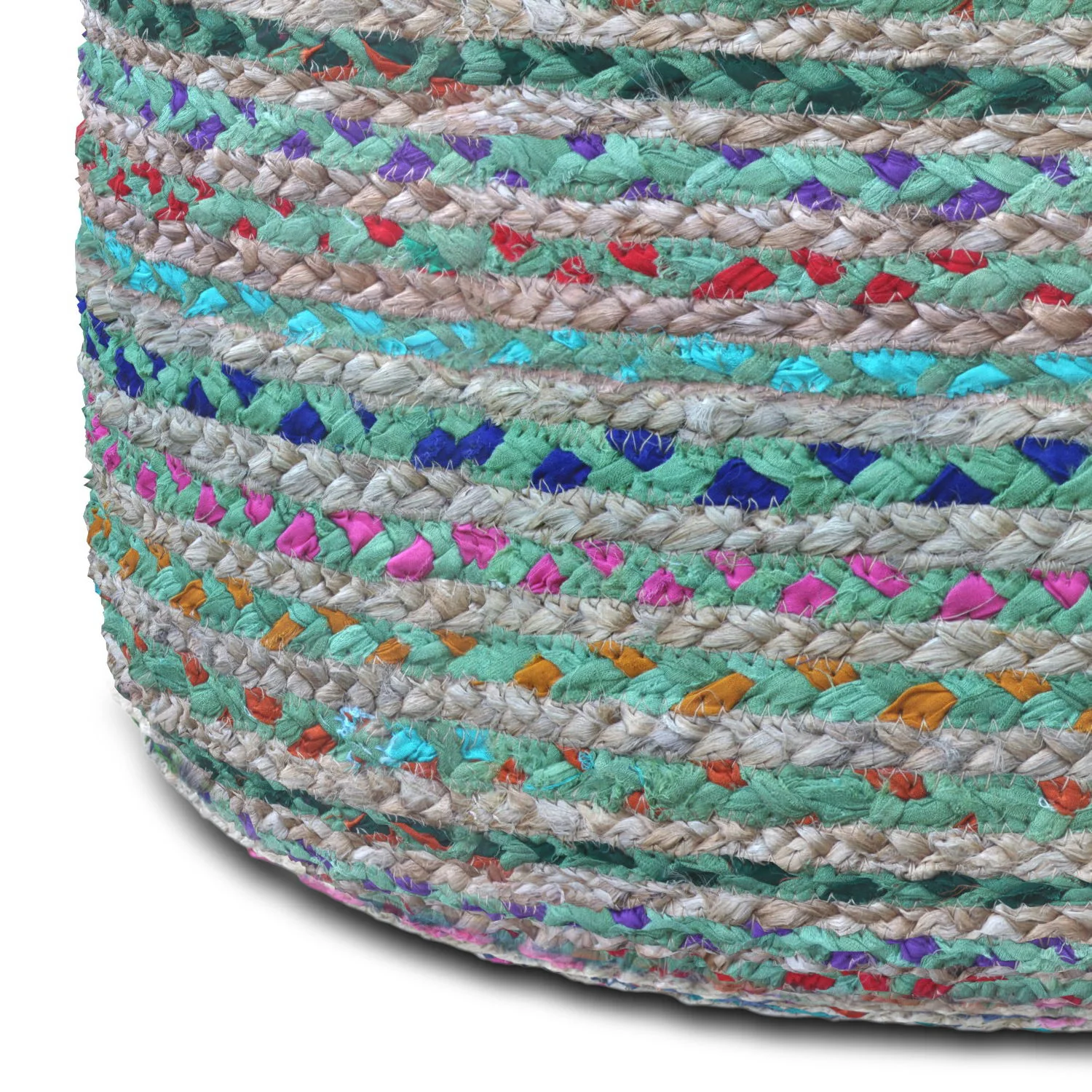 Margo - Handcrafted Round Pouf - Image 9