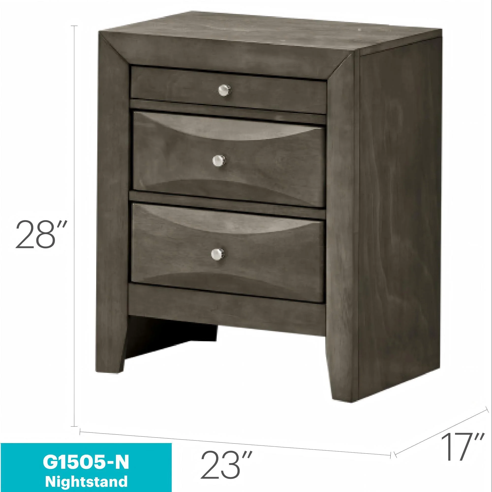 Modern Design Nightstand - Image 10