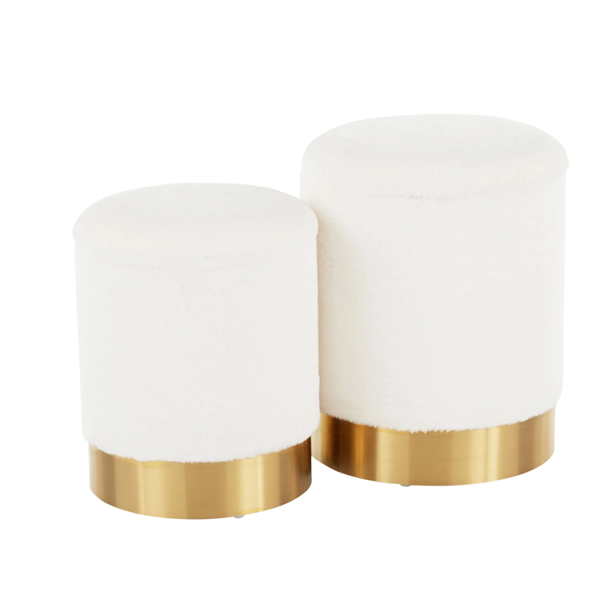 Marla - Contemporary Nesting Ottoman Set - Image 2