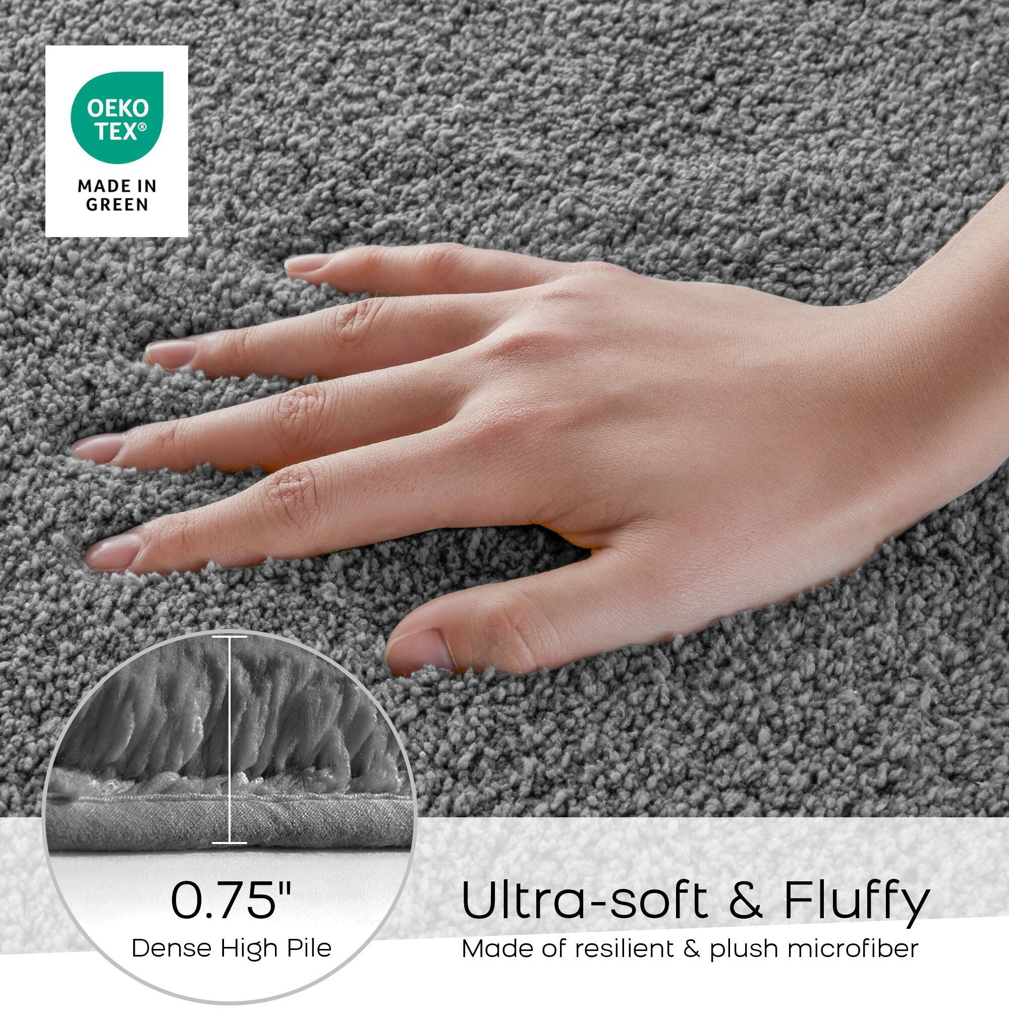 Marshmallow - 24" x 40" Bath Rug - Gray - Image 2