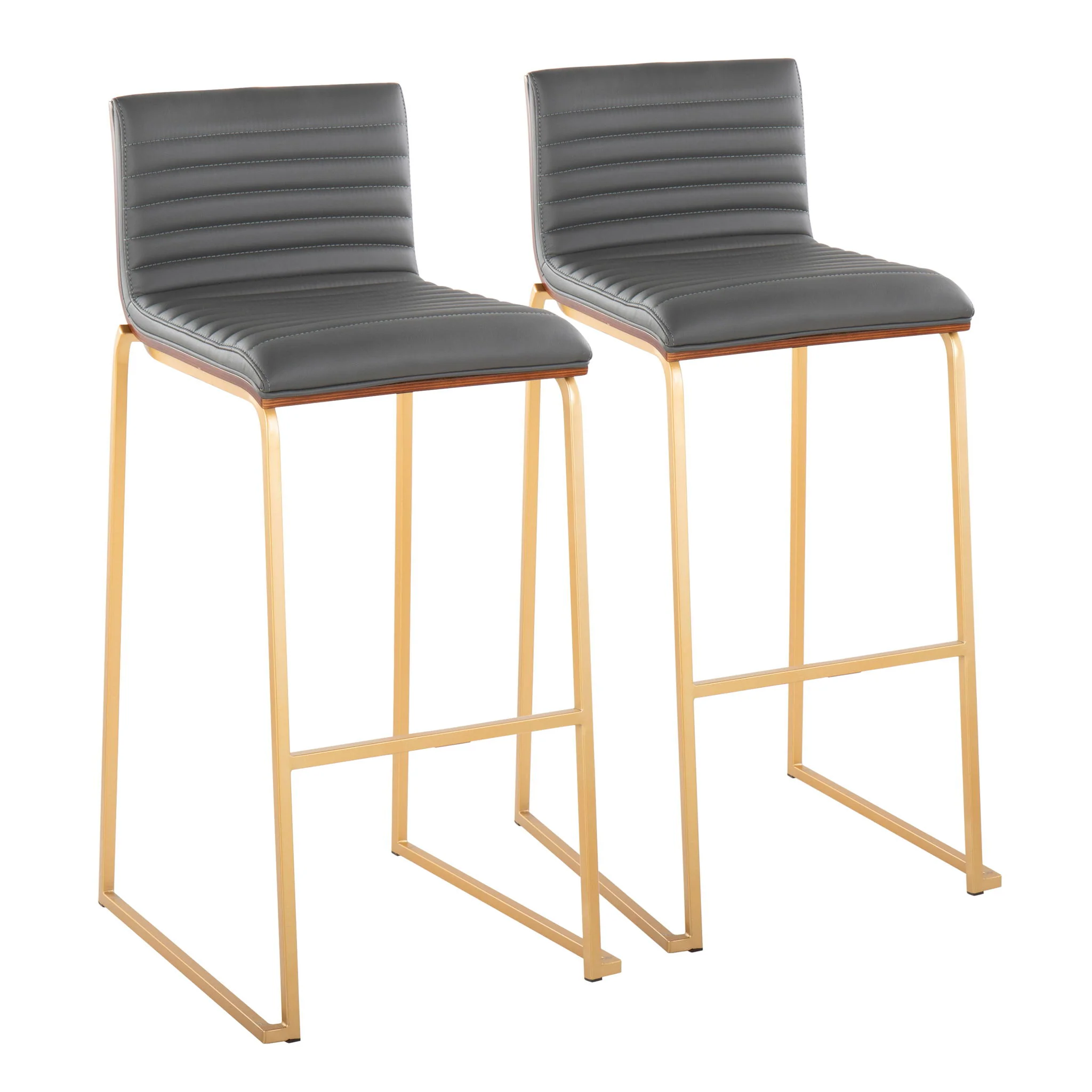 Mason Mara - Contemporary Versatile Desig Fixed Height Barstool (Set of 2) - Image 2