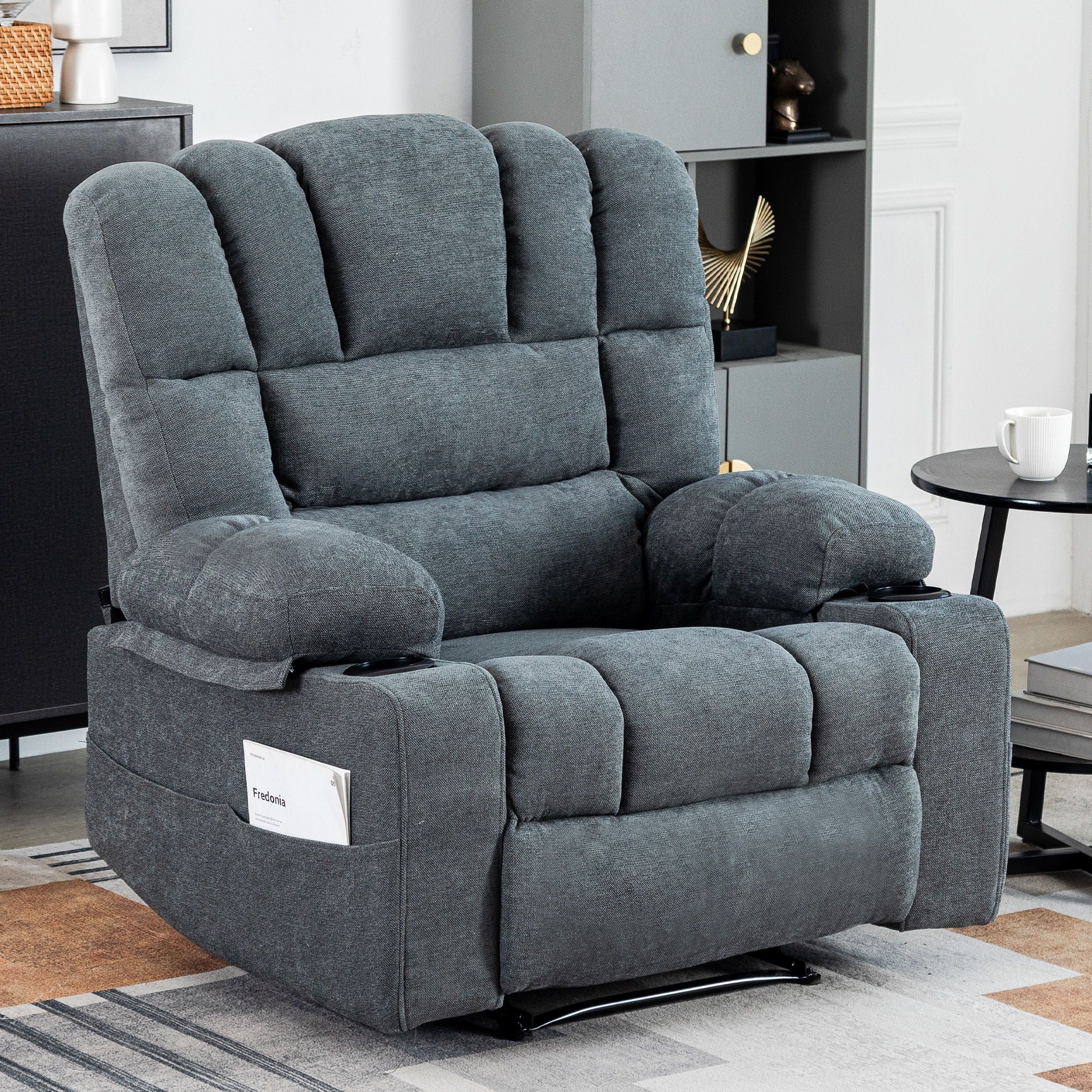 Massage Recliner Chair Sofa With Heating Vibration - Image 7