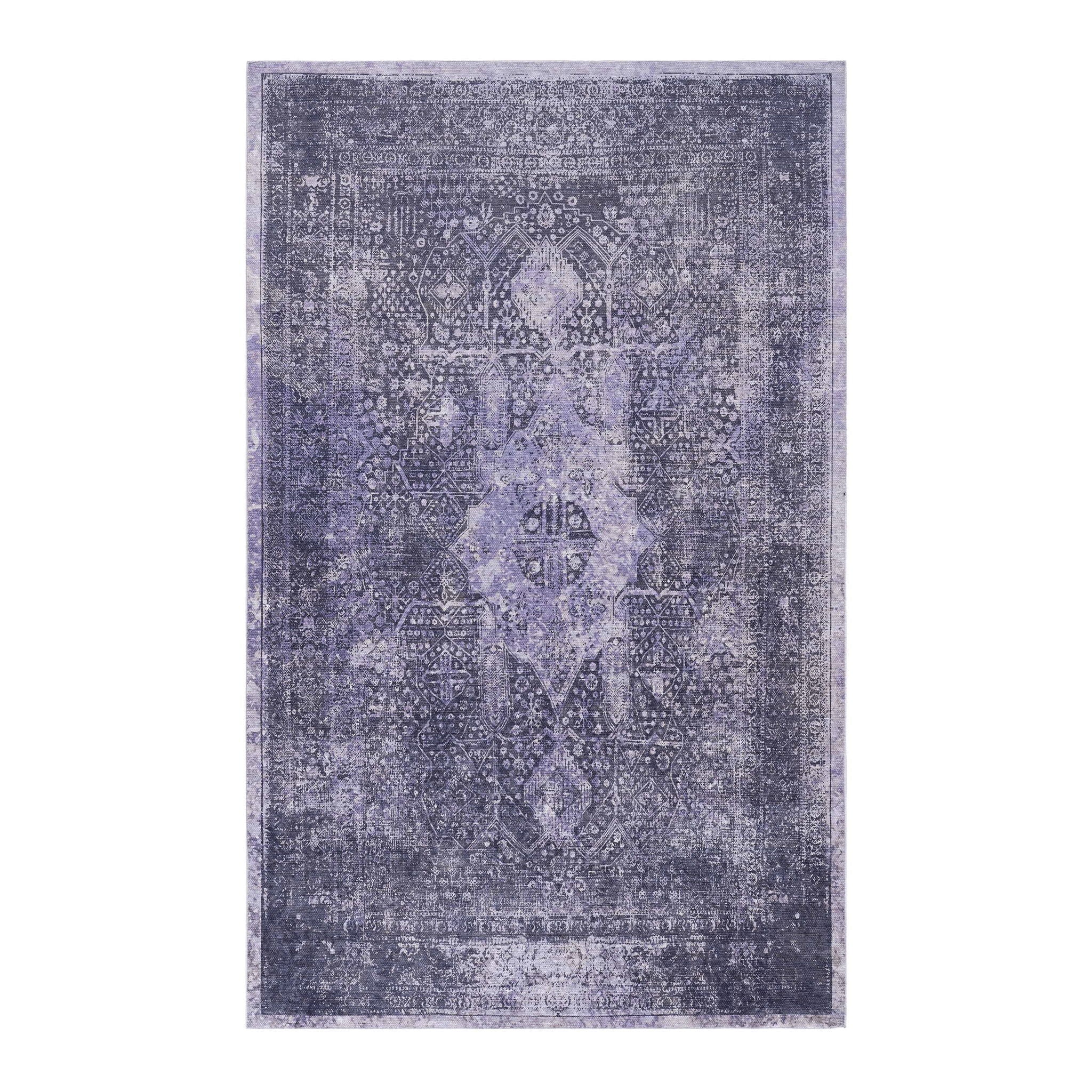 Maval - 3' X 5' Washable Area Rug - Anthracite - Image 3