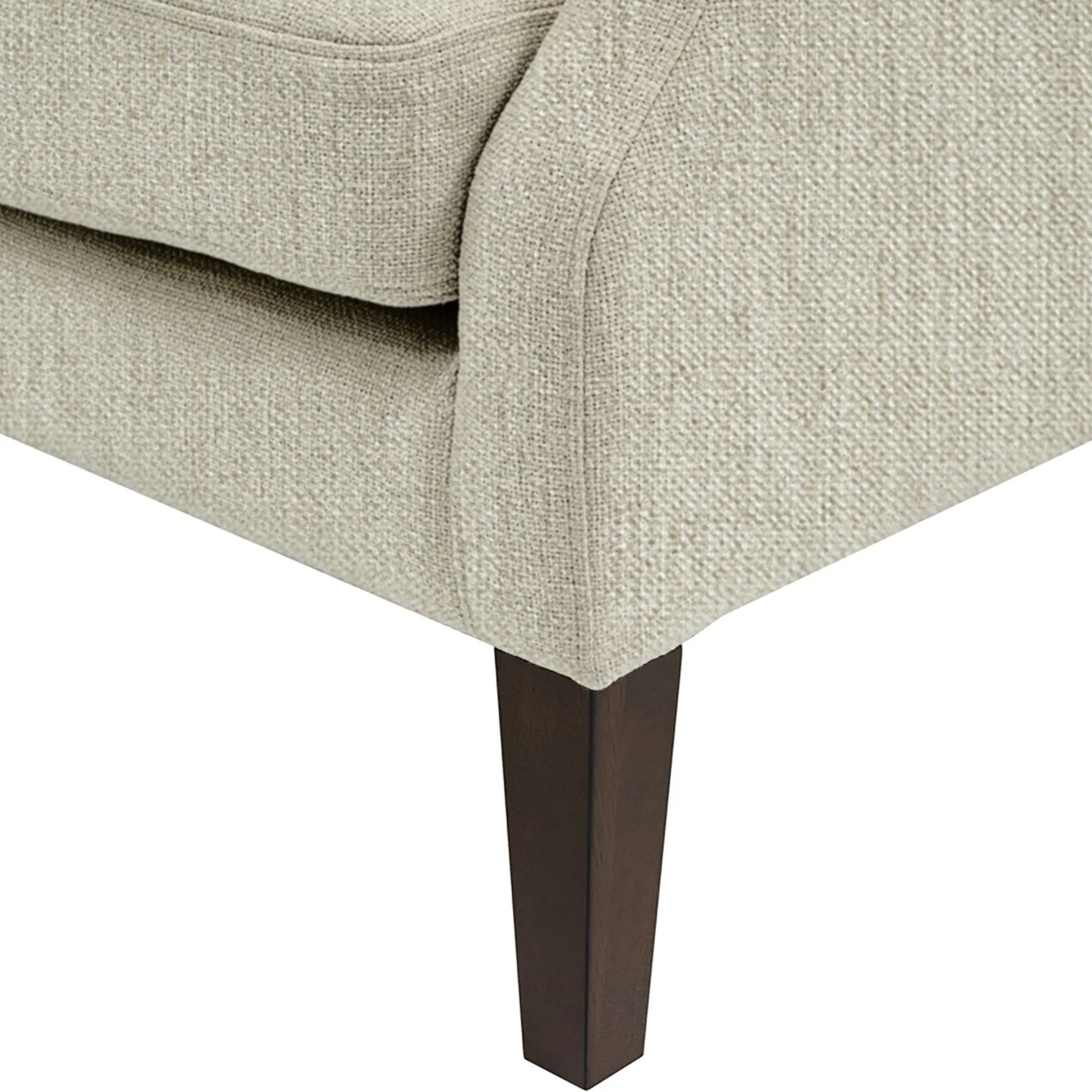 Maxwell - Button Tufted Wing Chair - Linen - Image 2