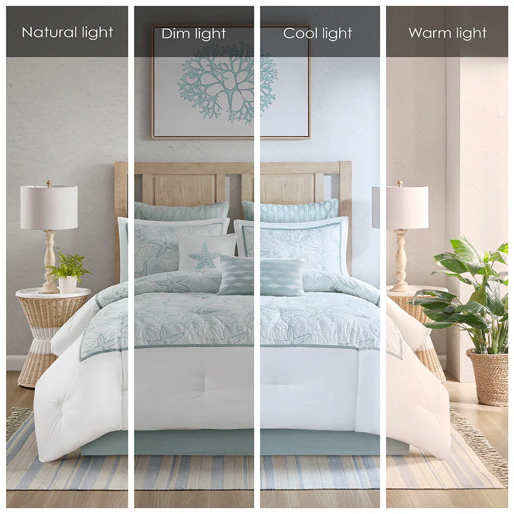 Maya Bay - King Comforter Set - White - Image 4
