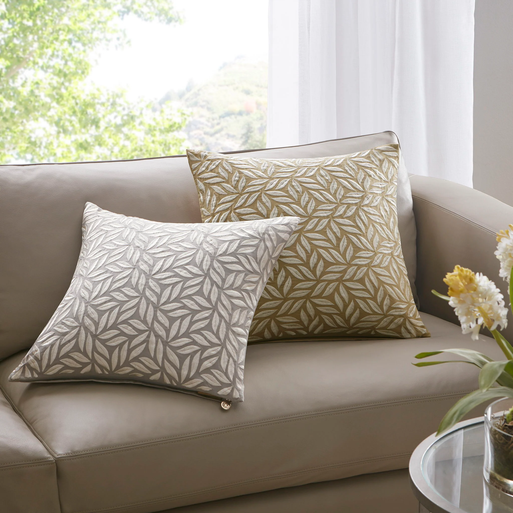 Melodia - Square Decor Pillow - Gray - Image 3