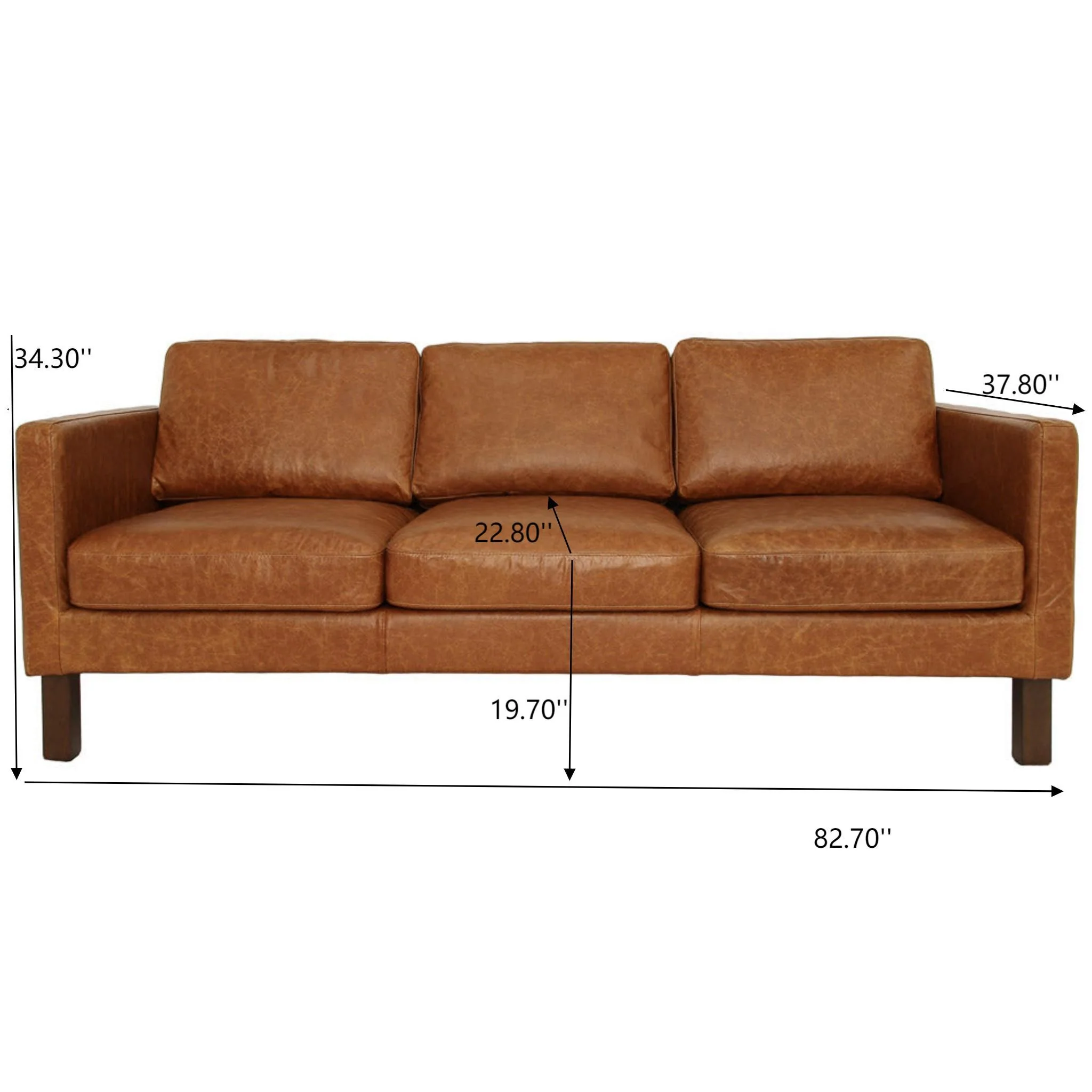 Memphis - Waxy Sofa - Cognac - Image 3