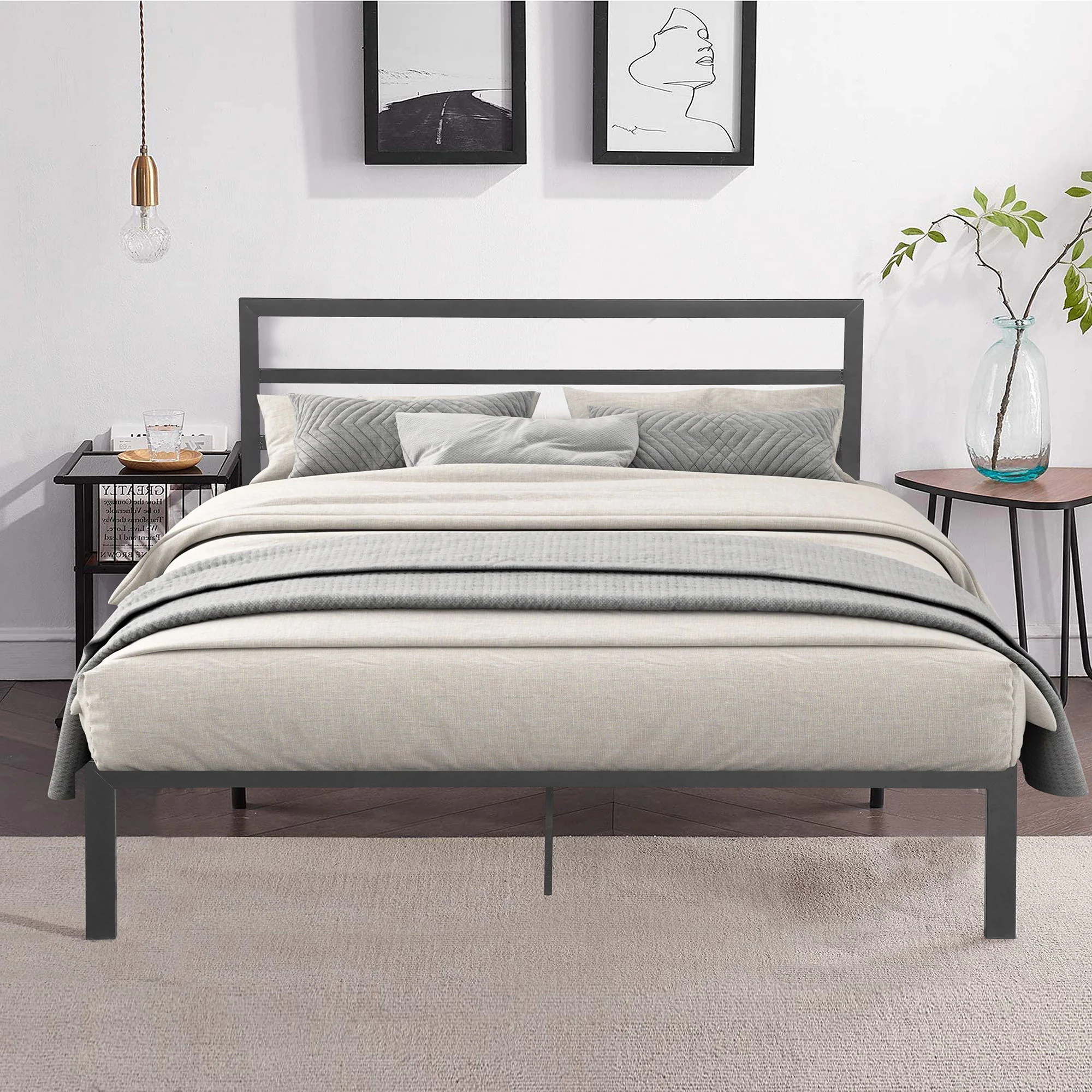 Metal Bed Frame With Headboard - Image 4