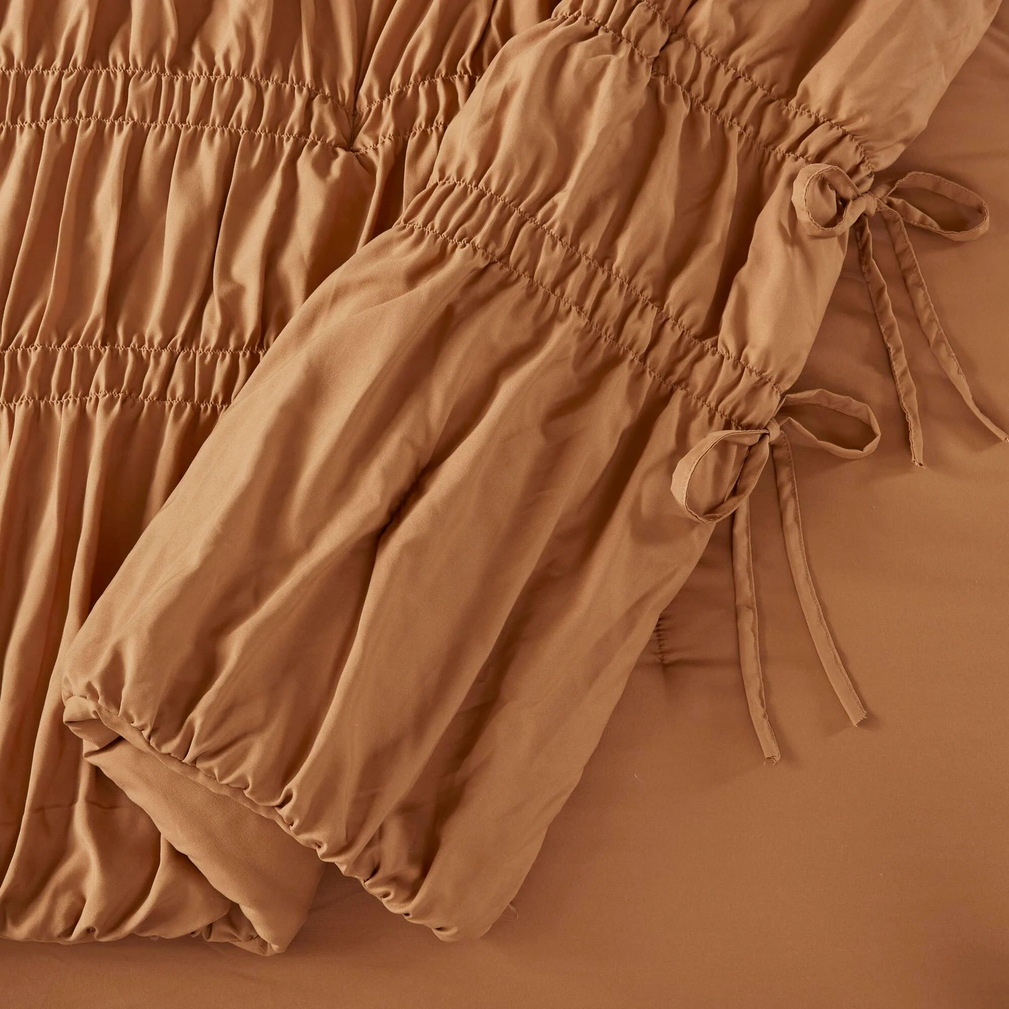 Mia - 2 Piece Twin/Twin Long Comforter Set - Brown - Image 3