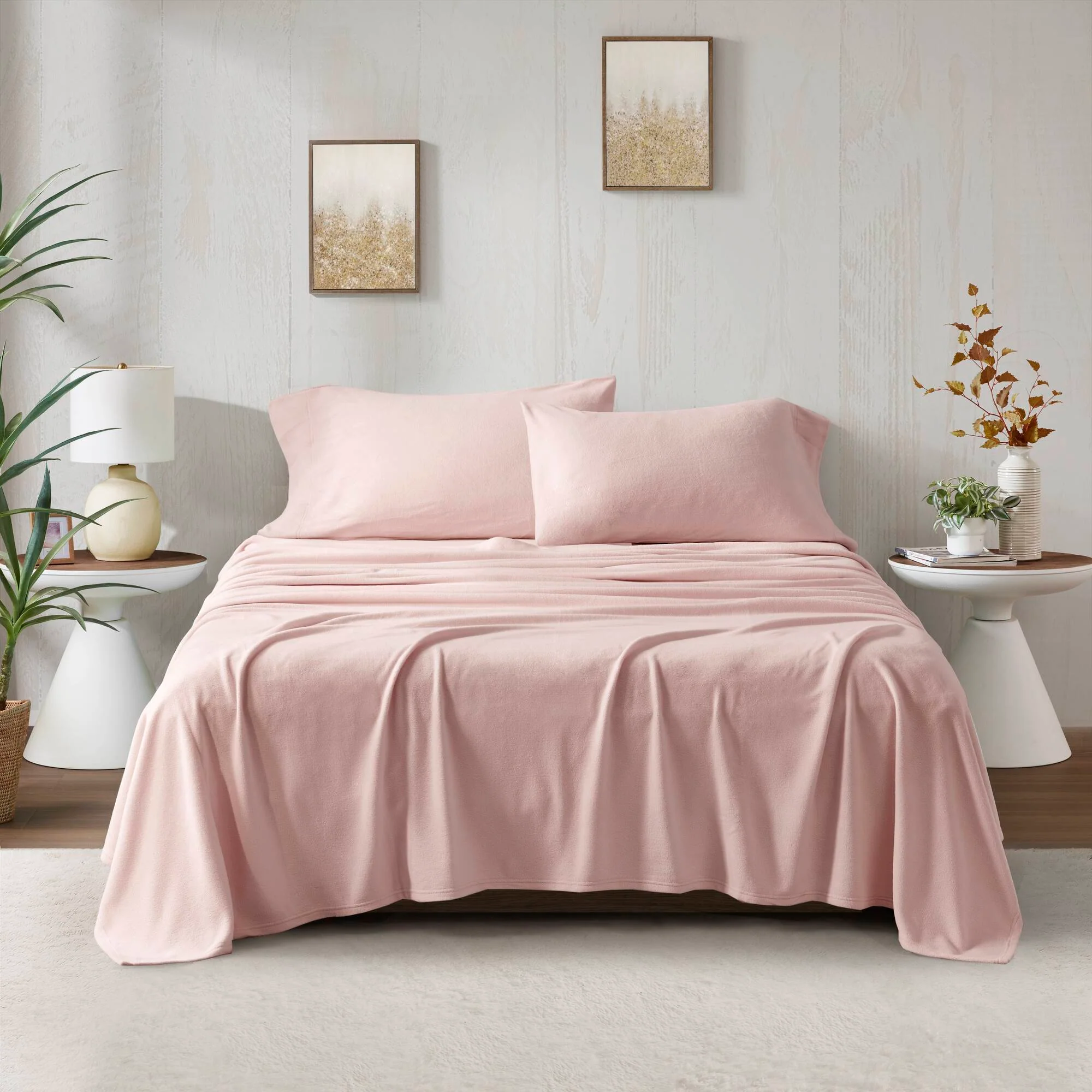 Micro Fleece - Twin Sheet Set - Blush