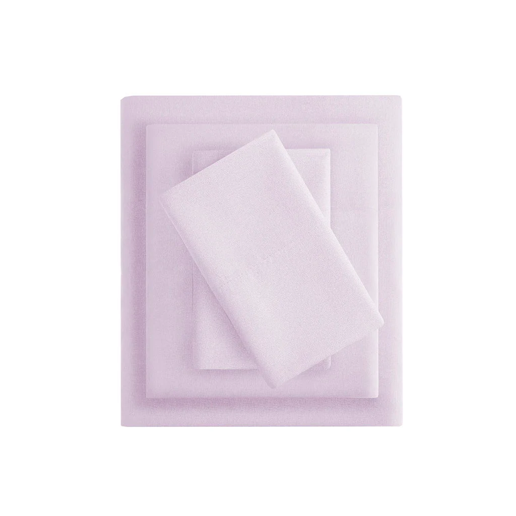 Microfiber - All Season Soft Touch Full Sheet Set - Lavender - Image 2