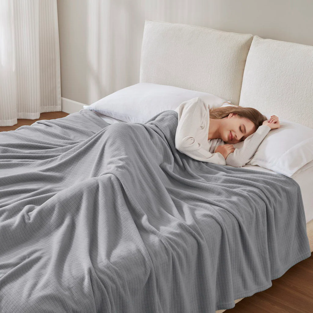 Microfleece - King Blanket - Gray - Image 3