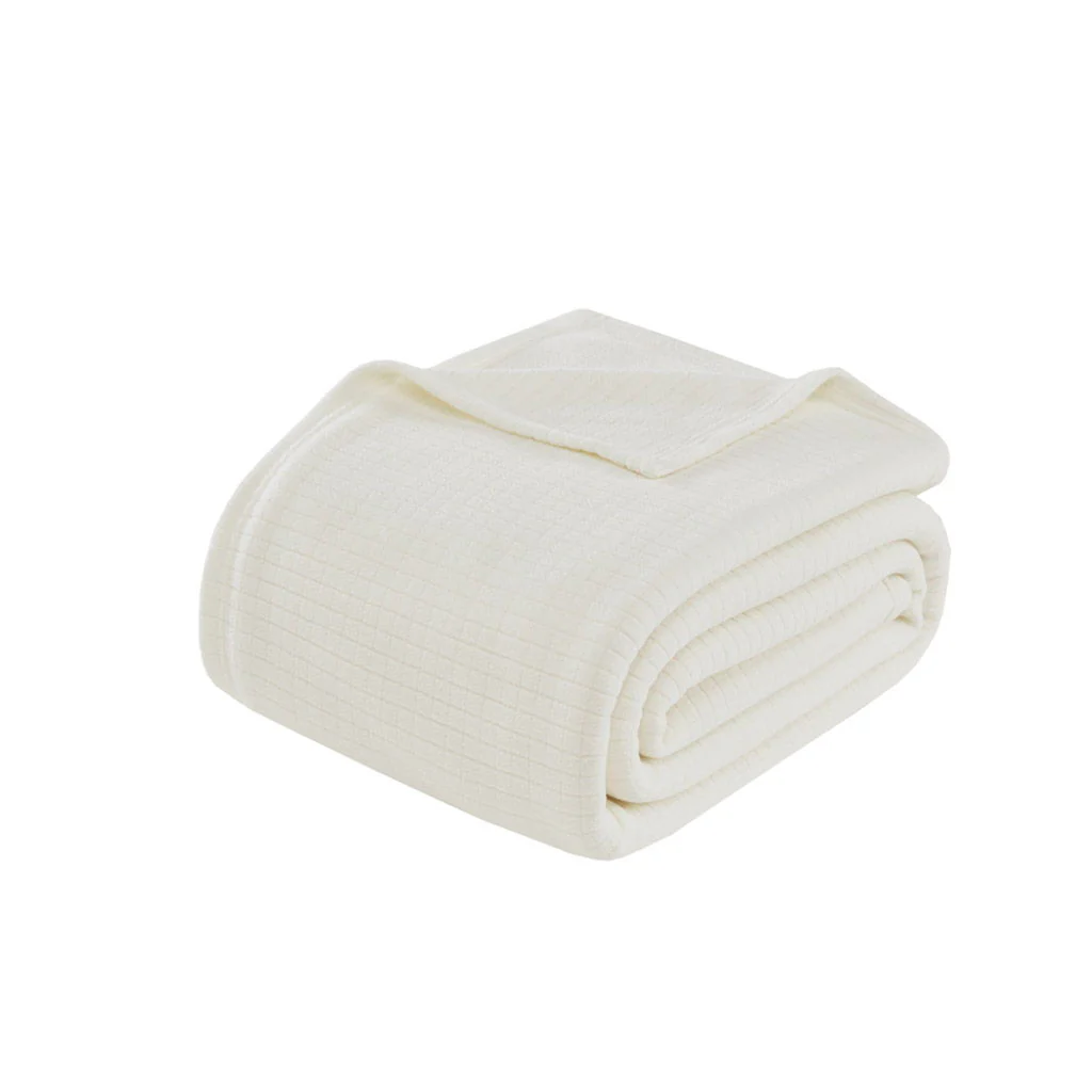 Microfleece - King Blanket - Ivory - Image 2
