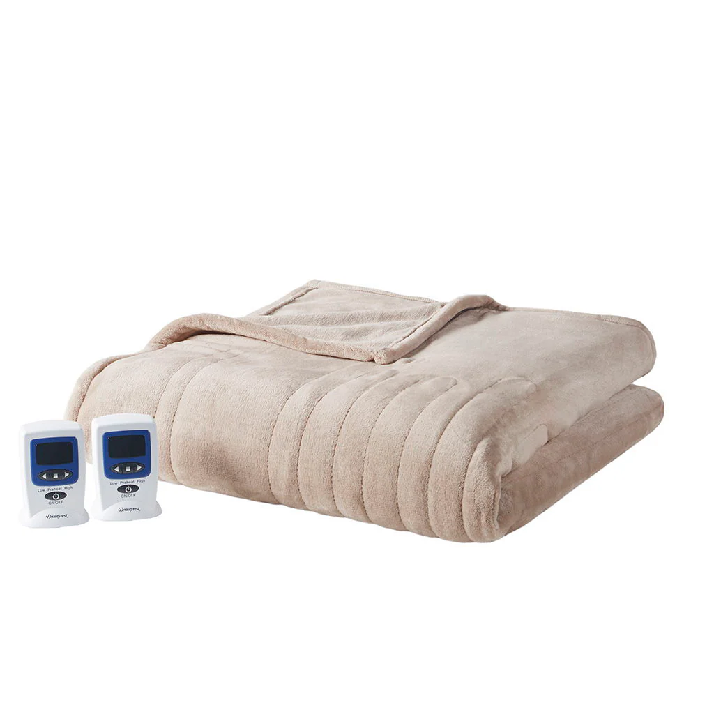 Microplush - King Heated Blanket With Wifi Technology - Taupe - Image 4