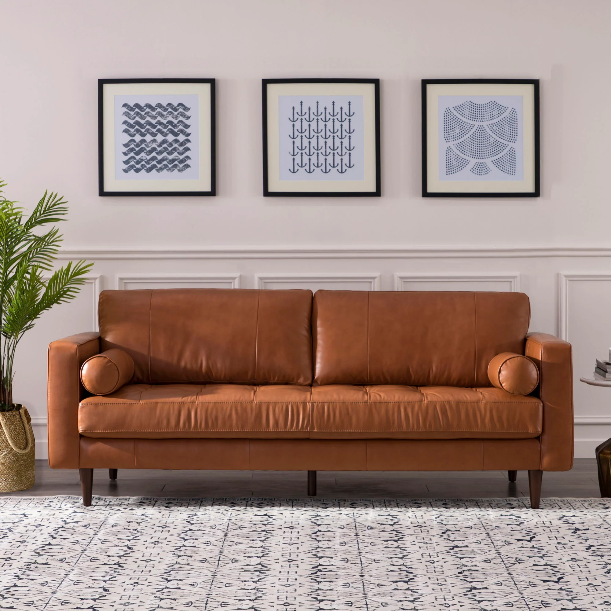 Mid-Century Tufted, Sofa - Image 8