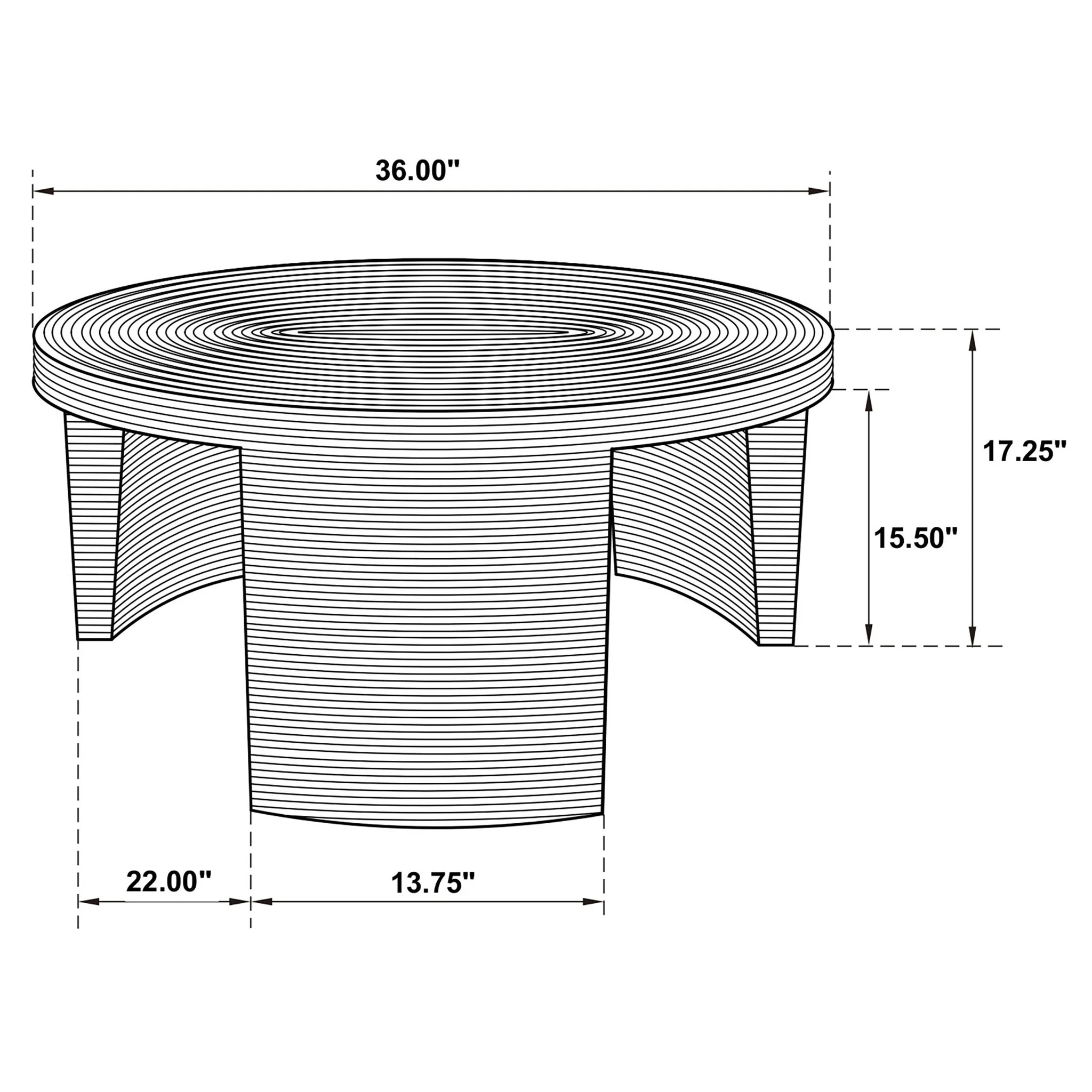 Mize - Round Coffee Table - Natural - Image 3