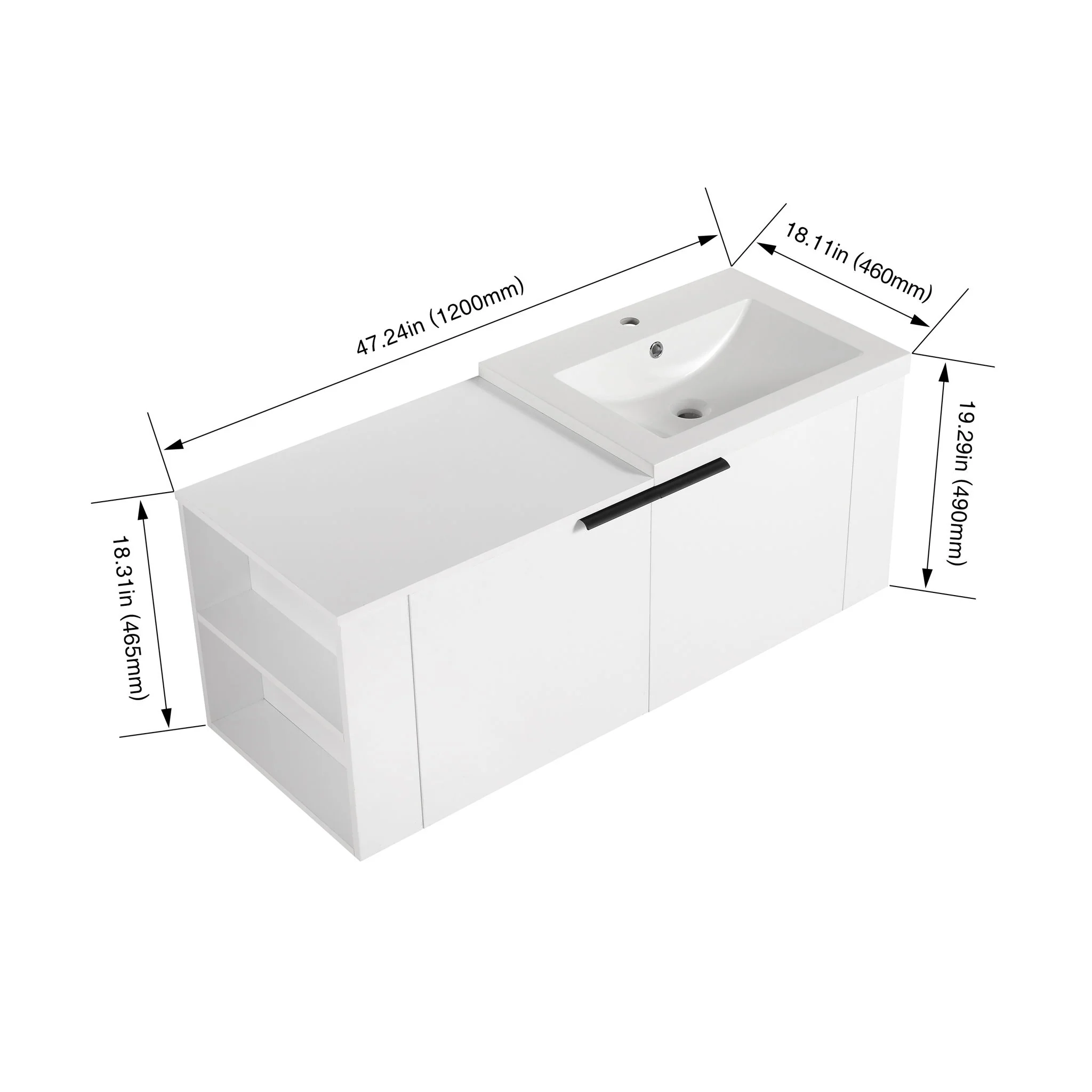 Modern Bathroom Vanity Sink Combo With Spacious Storage - Image 5