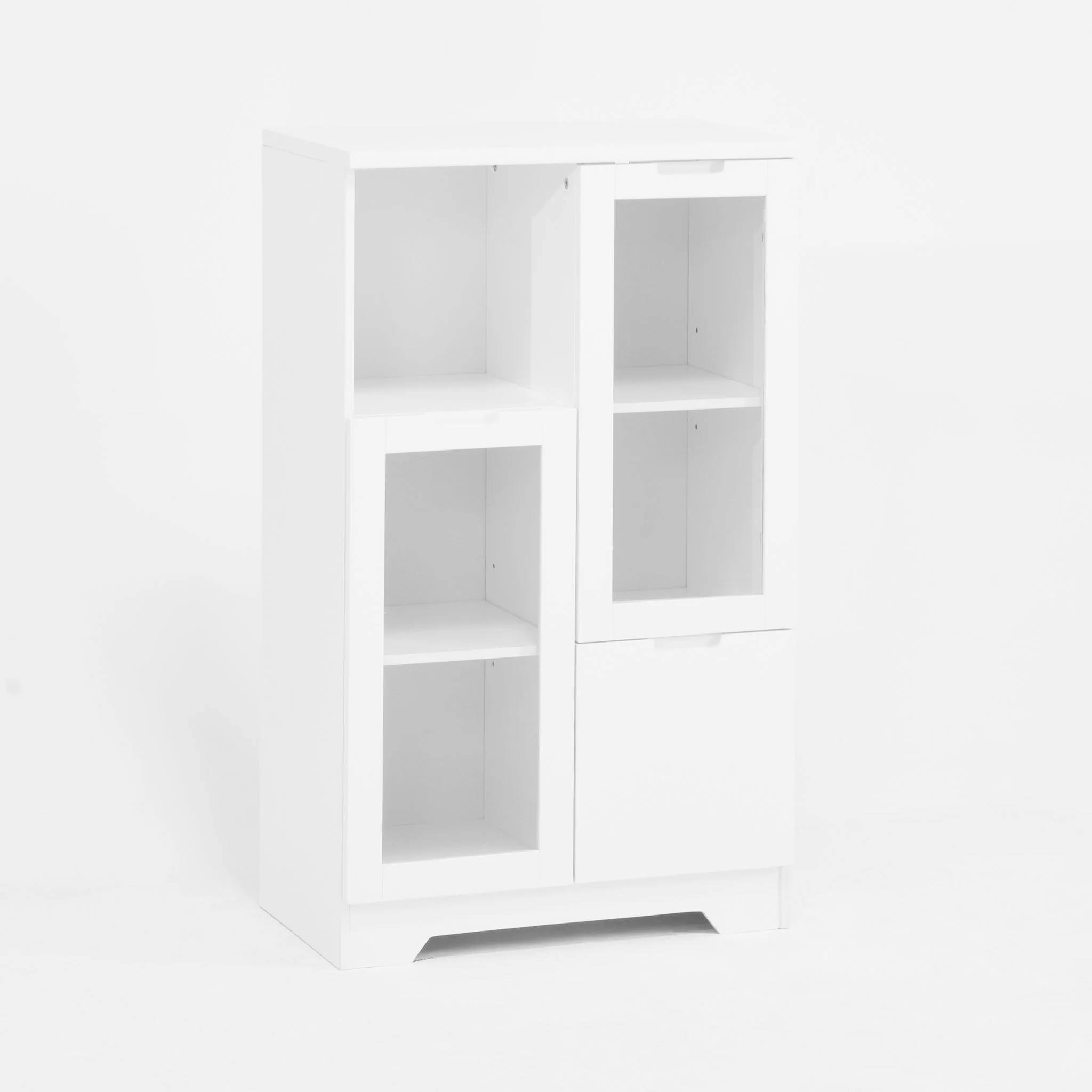 Modern Cabinet With Glass Doors And Drawer - Image 4
