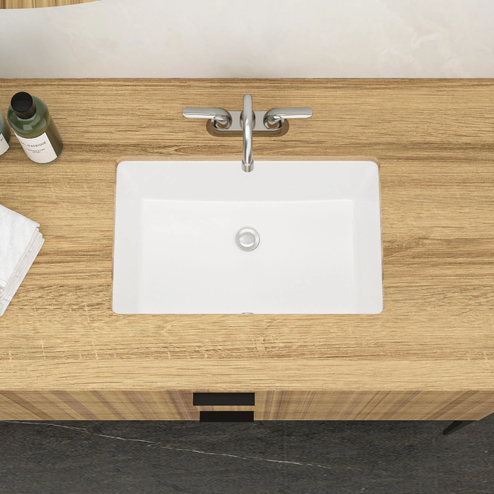 Modern Ceramic Undermount Bathroom Sink With Overflow, High Quality - Image 21