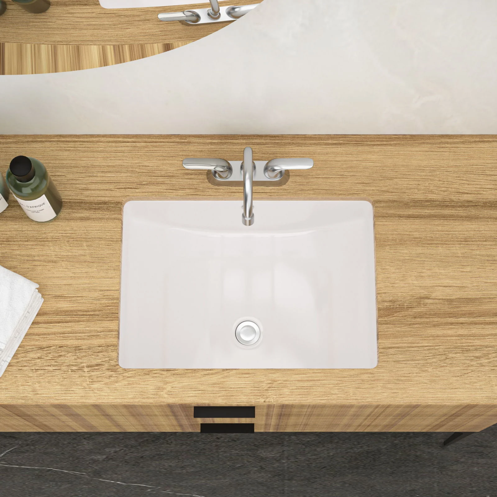 Modern Ceramic Undermount Bathroom Sink With Overflow, High Quality - Image 22