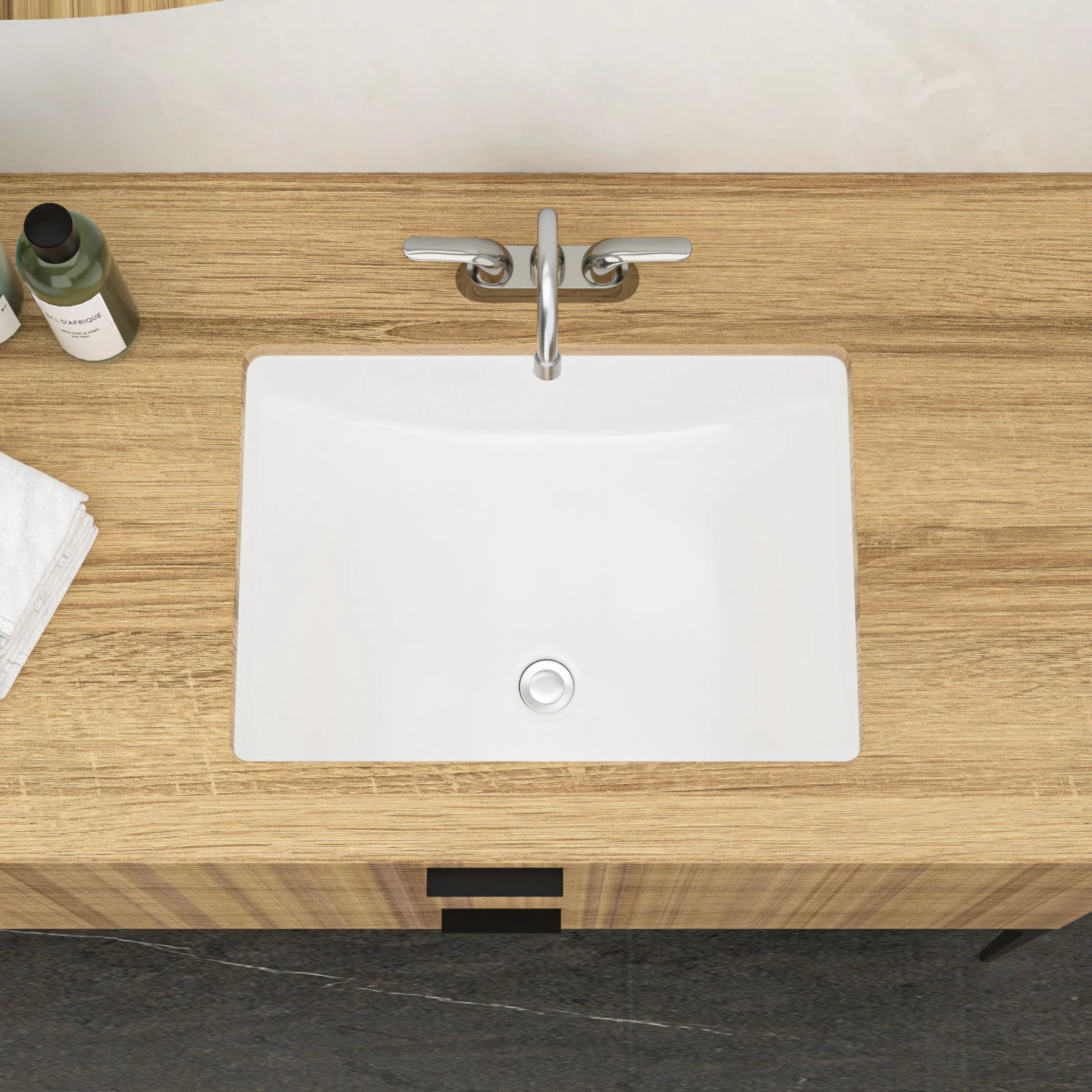 Modern Ceramic Undermount Bathroom Sink With Overflow, High Quality - Image 8