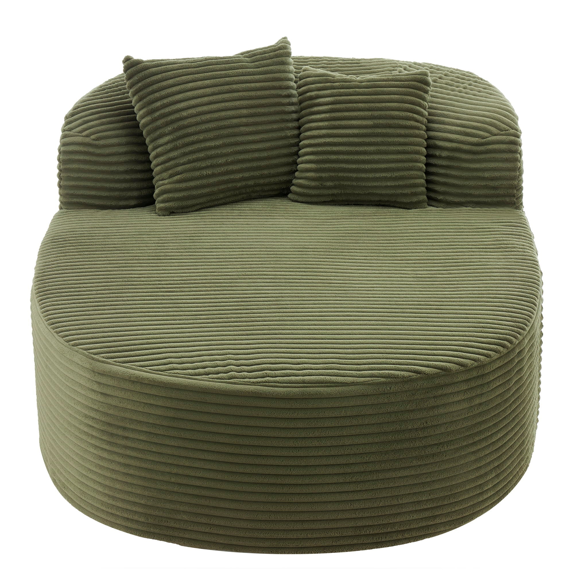 Modern Chaise Lounge Sofa Boneless Couch With Supportive Pillows - Image 3