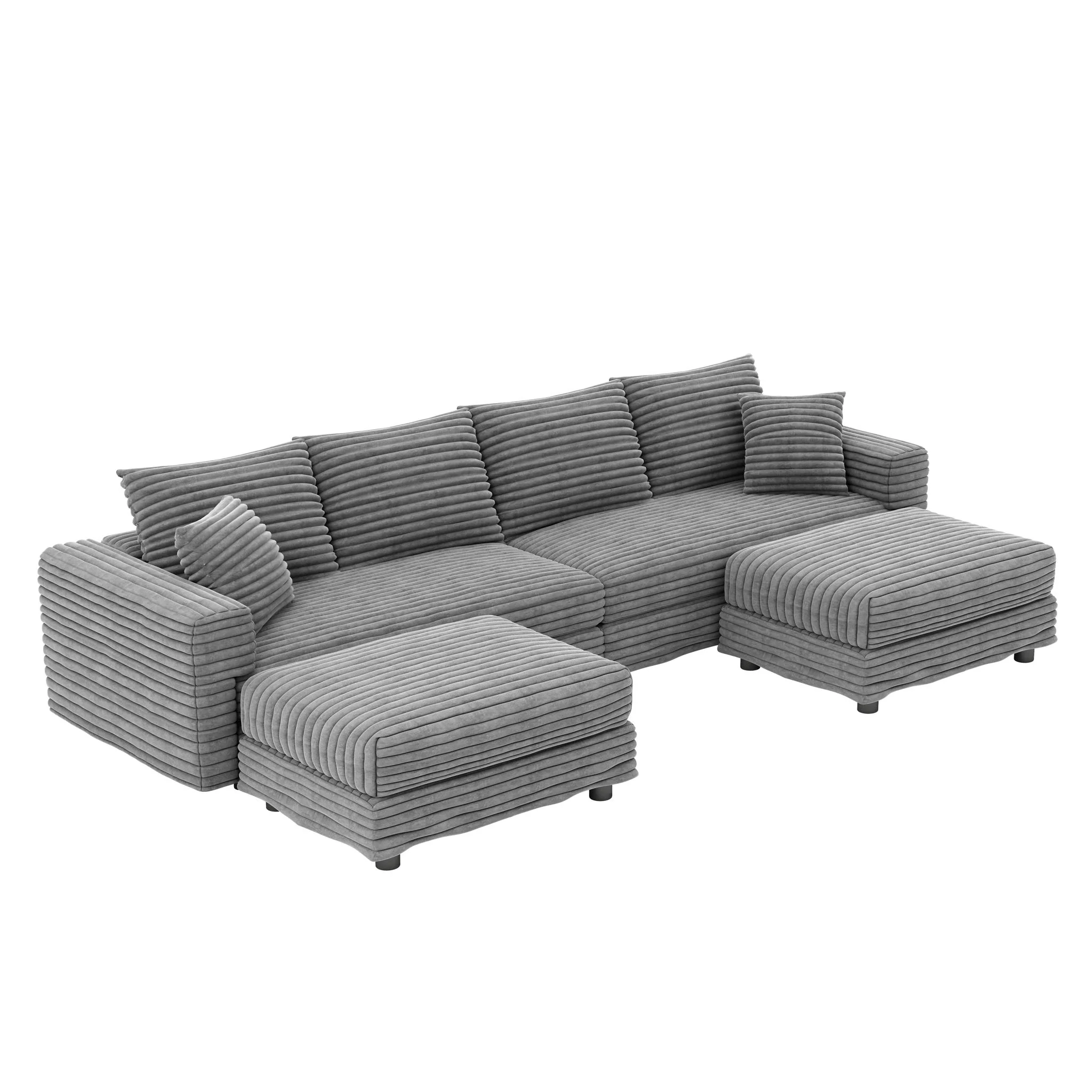 Modern Comfy Upholstered Sofa Cloud Couch & Deep Seat Couches - Image 10