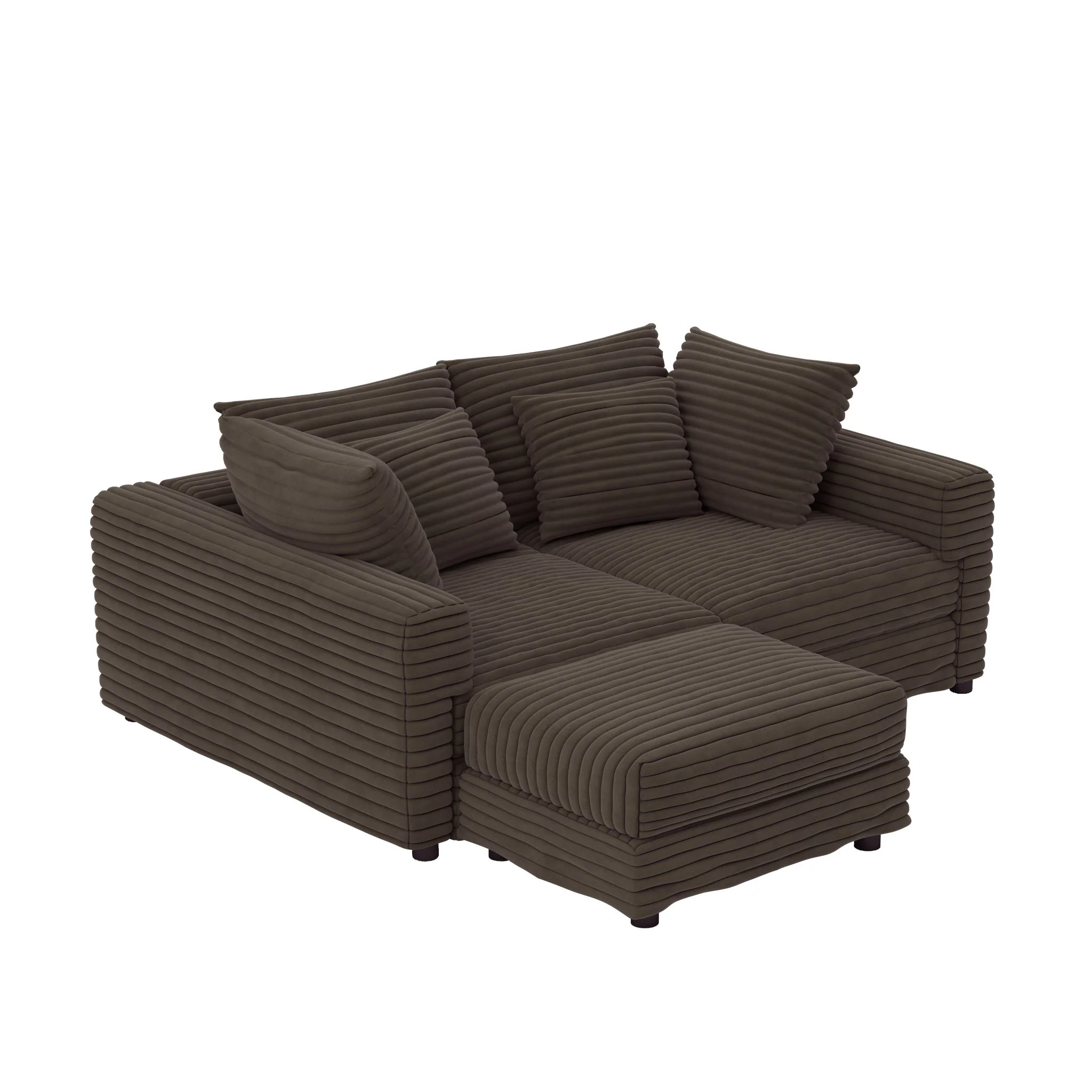 Modern Comfy Upholstered Sofa Cloud Couch & Deep Seat Couches - Image 11