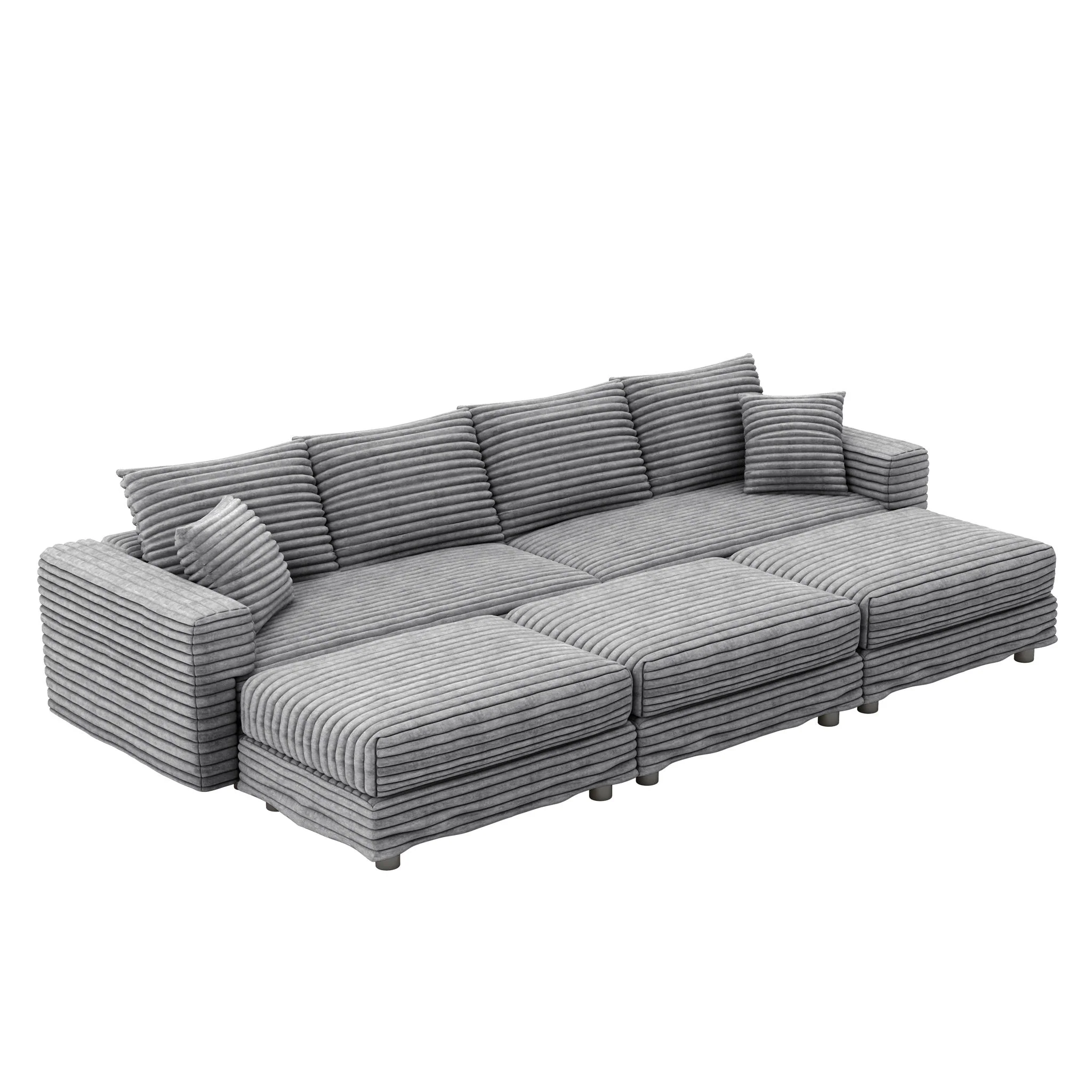Modern Comfy Upholstered Sofa Cloud Couch & Deep Seat Couches - Image 12