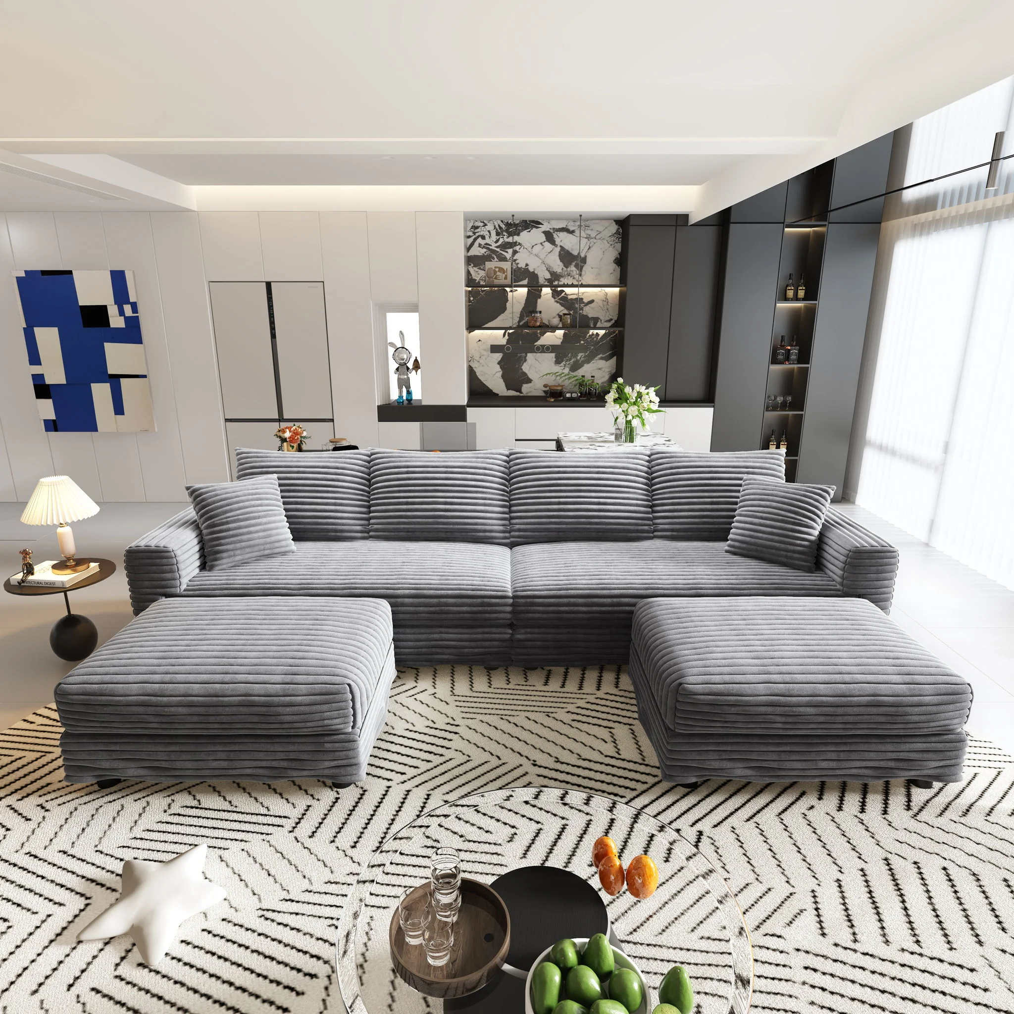 Modern Comfy Upholstered Sofa Cloud Couch & Deep Seat Couches - Image 13