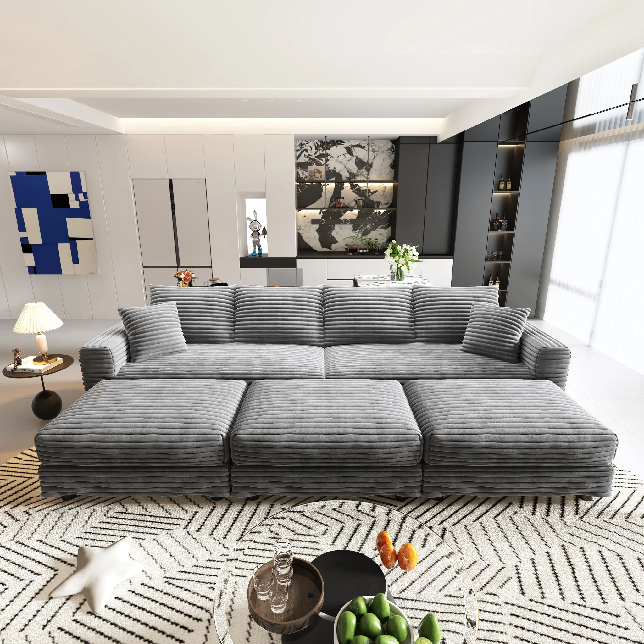 Modern Comfy Upholstered Sofa Cloud Couch & Deep Seat Couches - Image 19