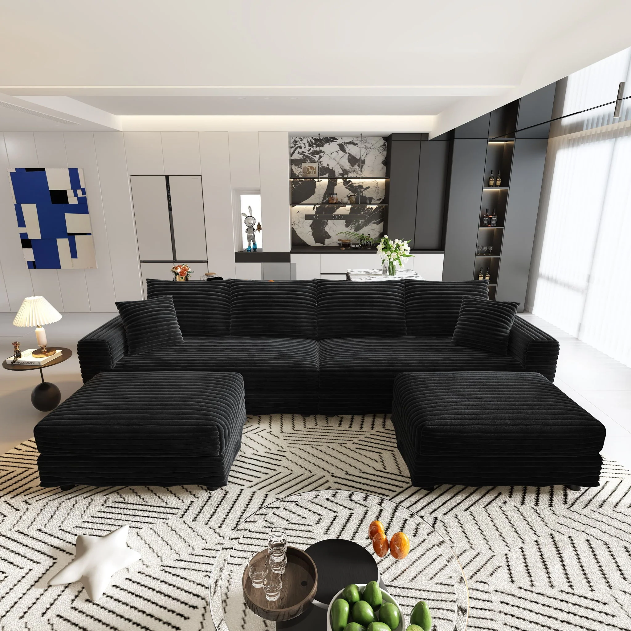 Modern Comfy Upholstered Sofa Cloud Couch & Deep Seat Couches - Image 26